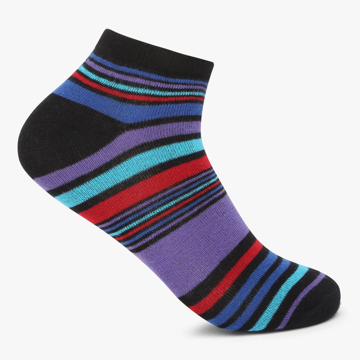 Womens Cotton Striped Socks (Pack of 2)