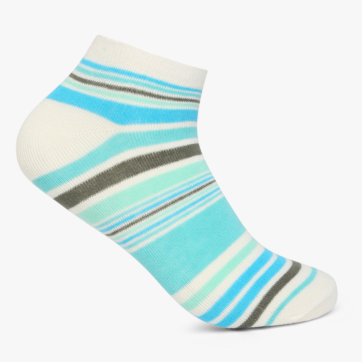 Womens Cotton Striped Socks (Pack of 2)