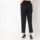Regular Fit Solid Mid Rise Trousers