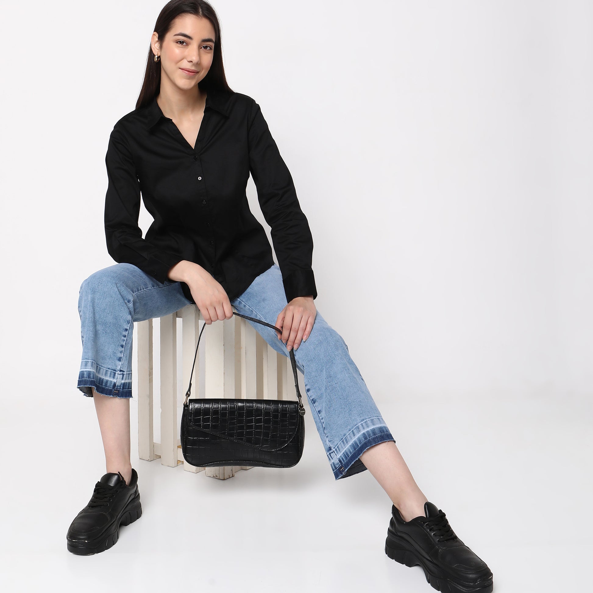 Regular Fit Solid Shirt