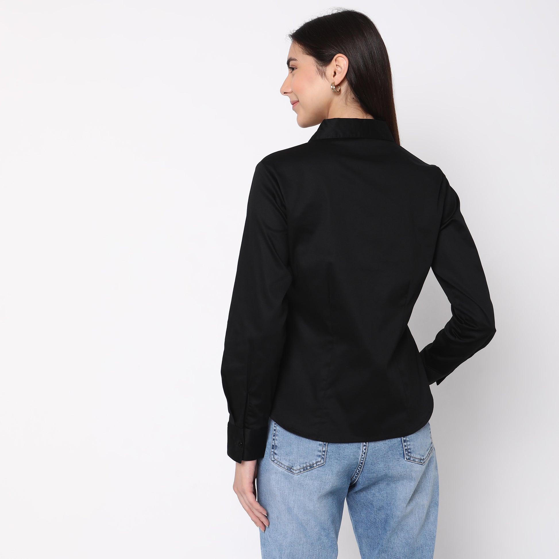 Regular Fit Solid Shirt