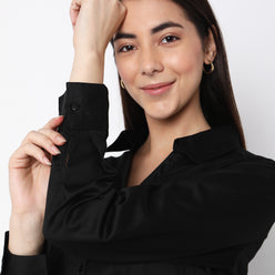 Regular Fit Solid Shirt