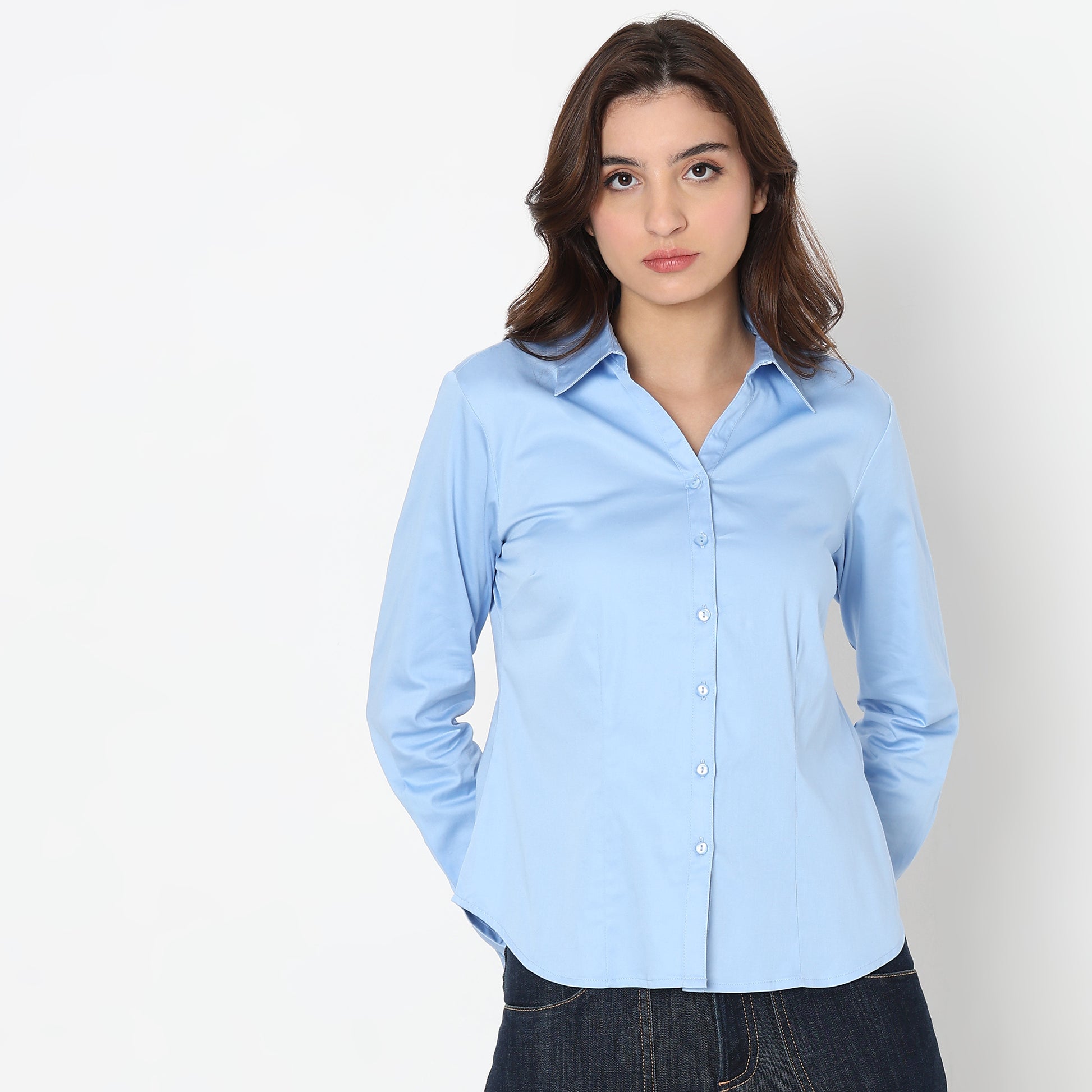Regular Fit Solid Shirt