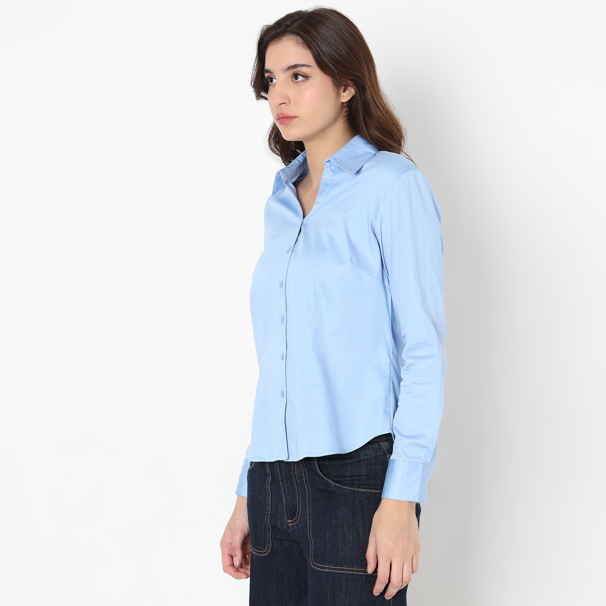 Regular Fit Solid Shirt