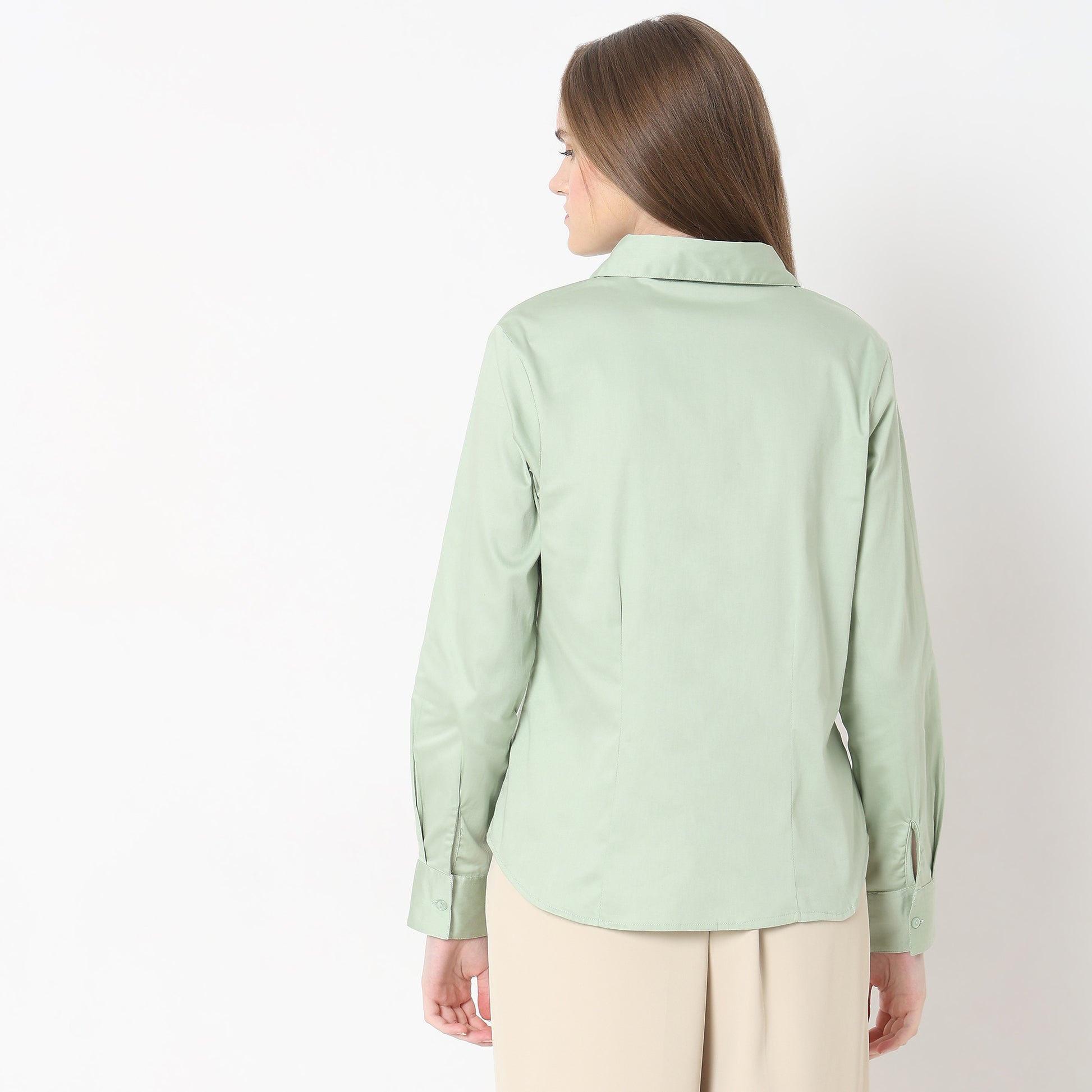 Regular Fit Solid Shirt