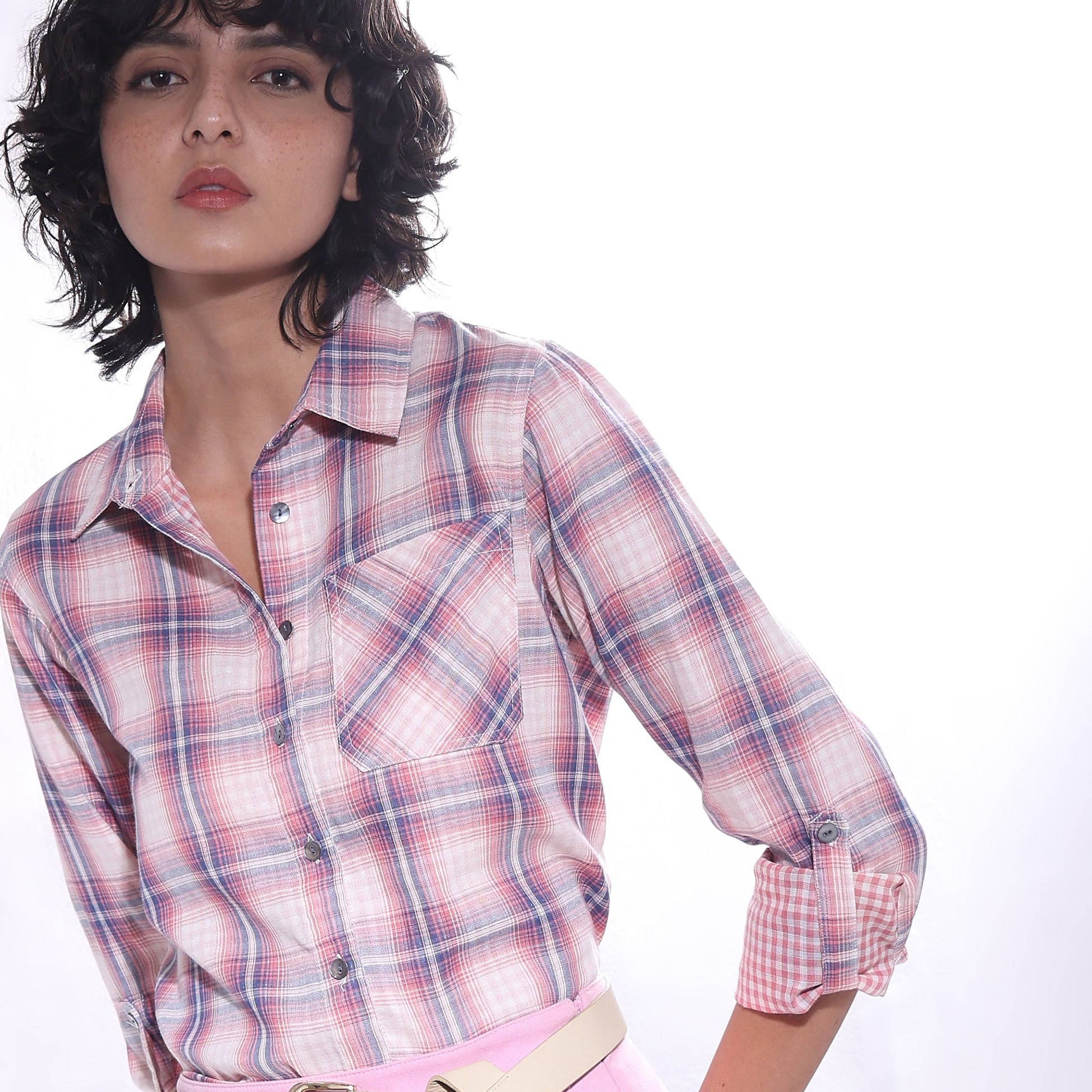 Checkered Full Sleeve Cotton Shirt