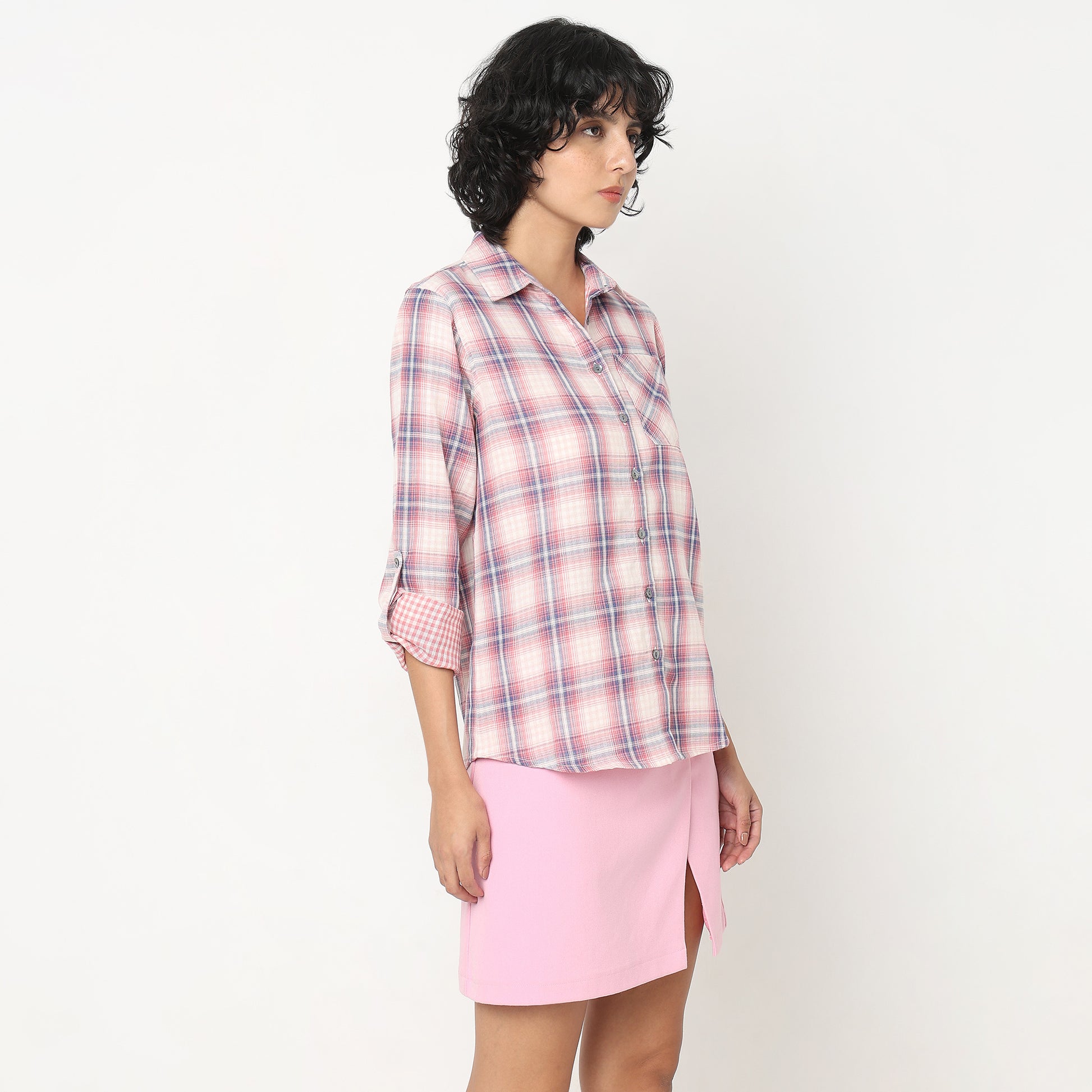 Checkered Full Sleeve Cotton Shirt