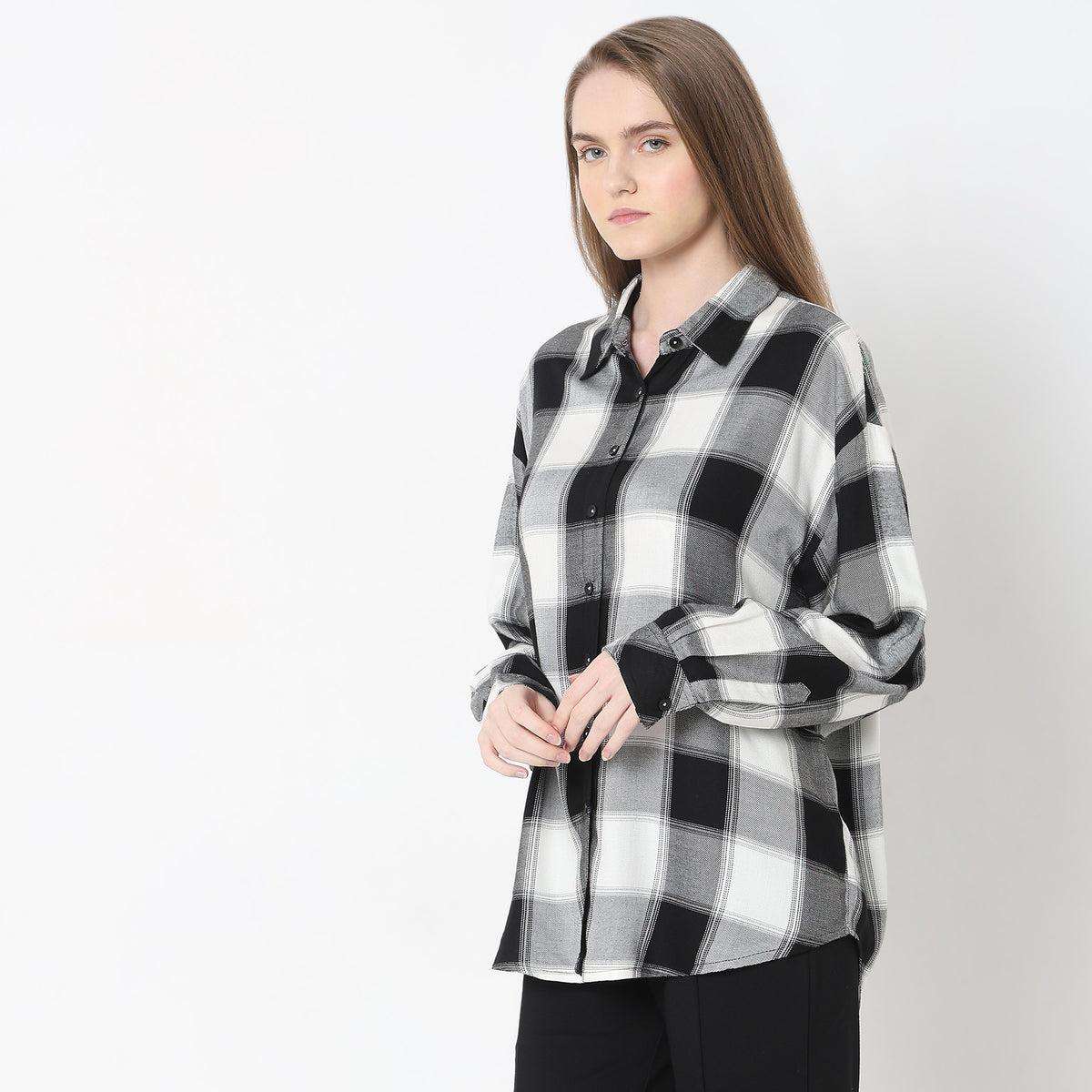 Oversize Checkered Shirt