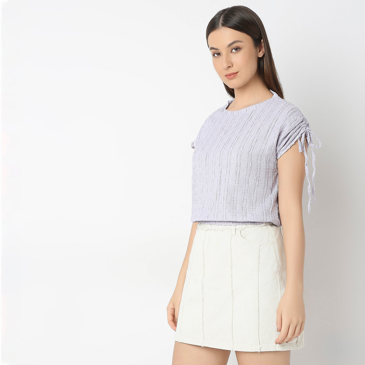 Slim Fit Structured Top