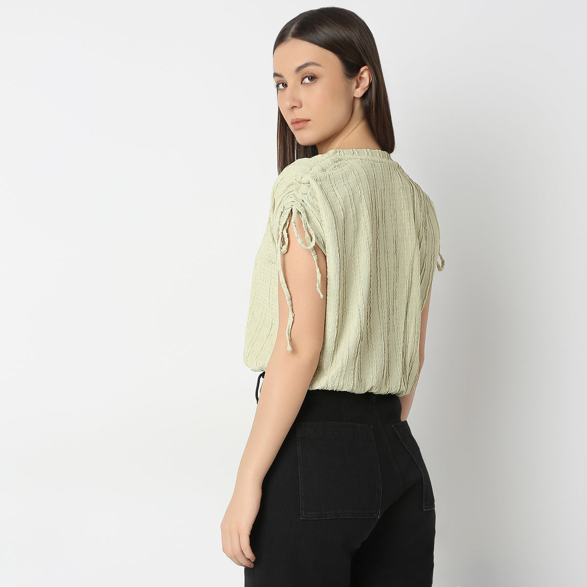 Slim Fit Structured Top