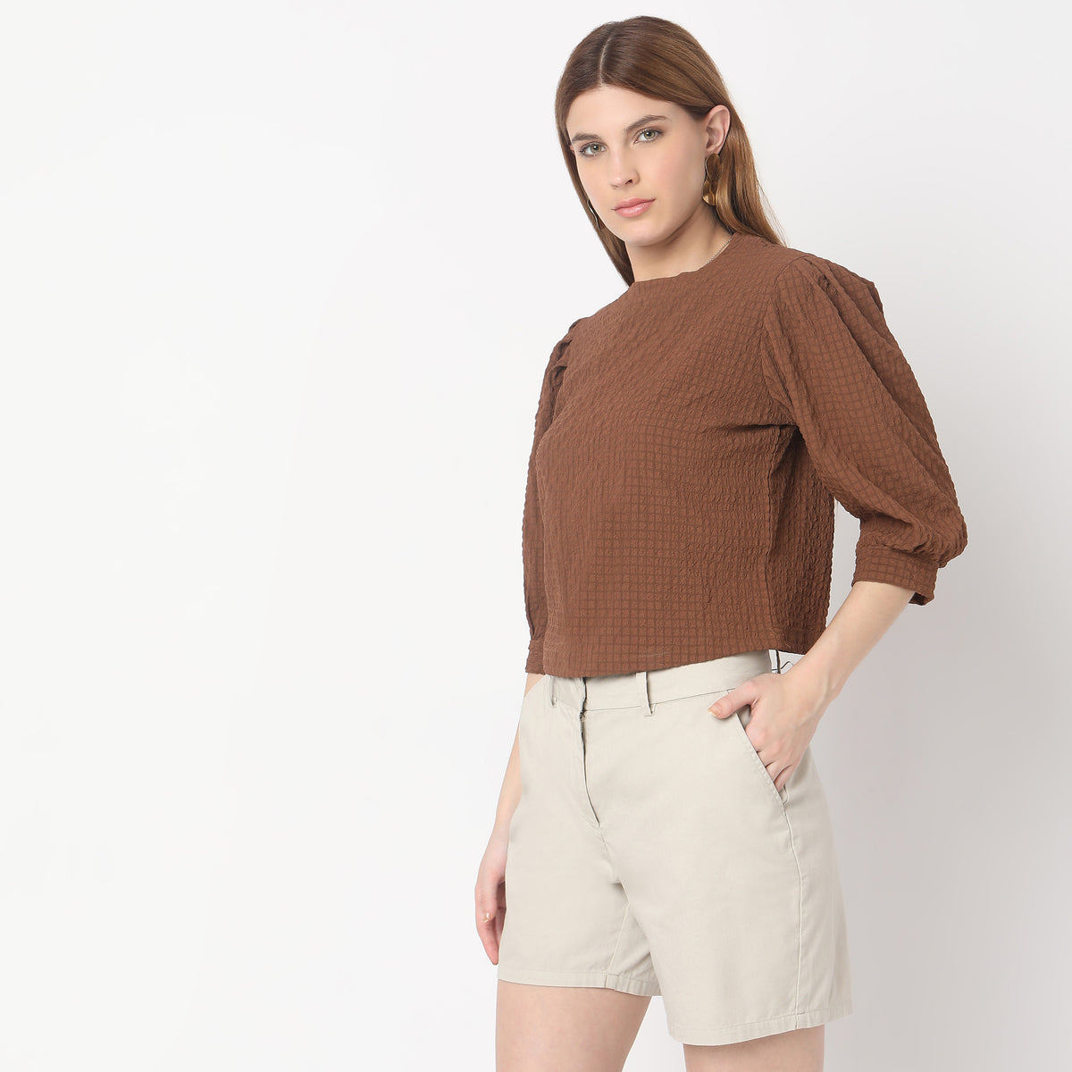 Regular Fit Solid Top