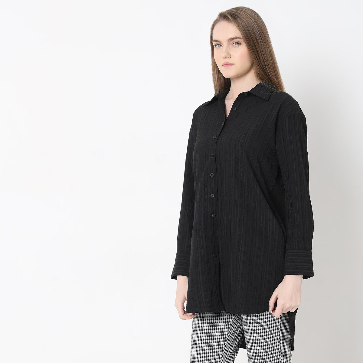 Regular Fit Solid Tunic