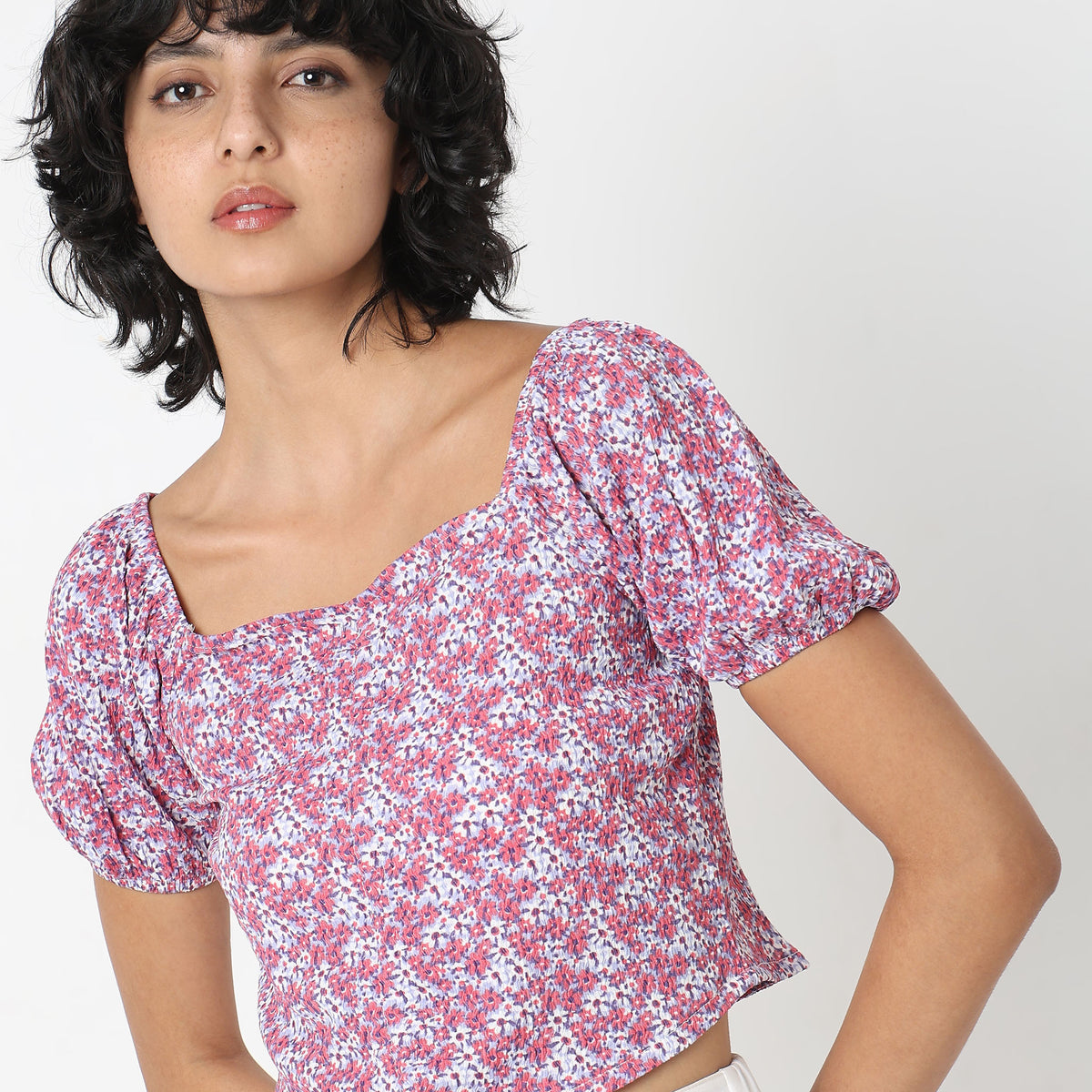 Slim Fit Printed Top