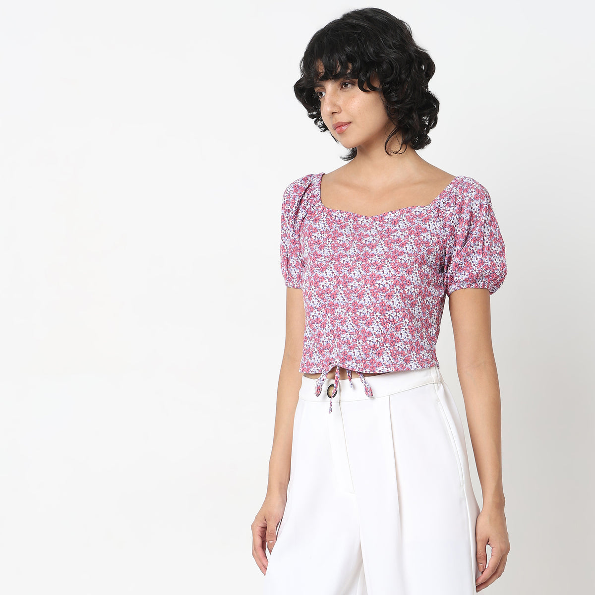 Slim Fit Printed Top