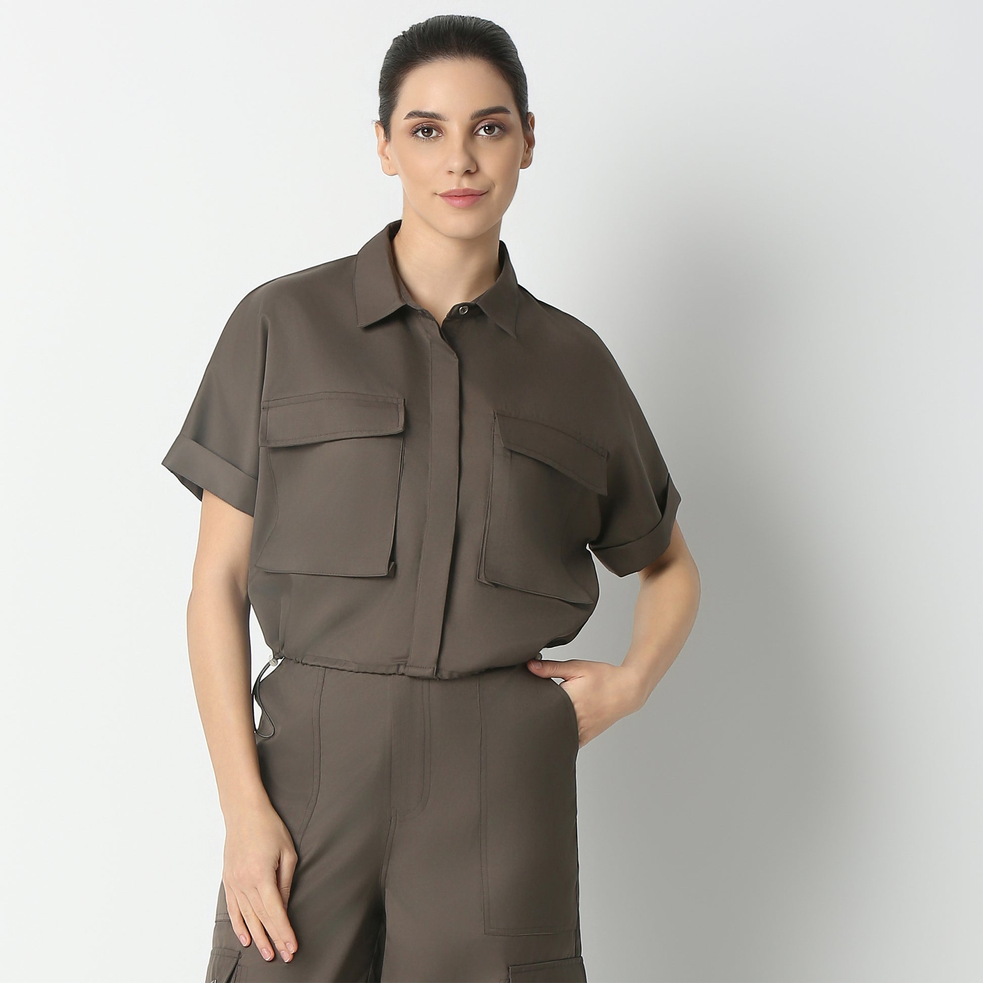 Regular Fit Solid Shirt