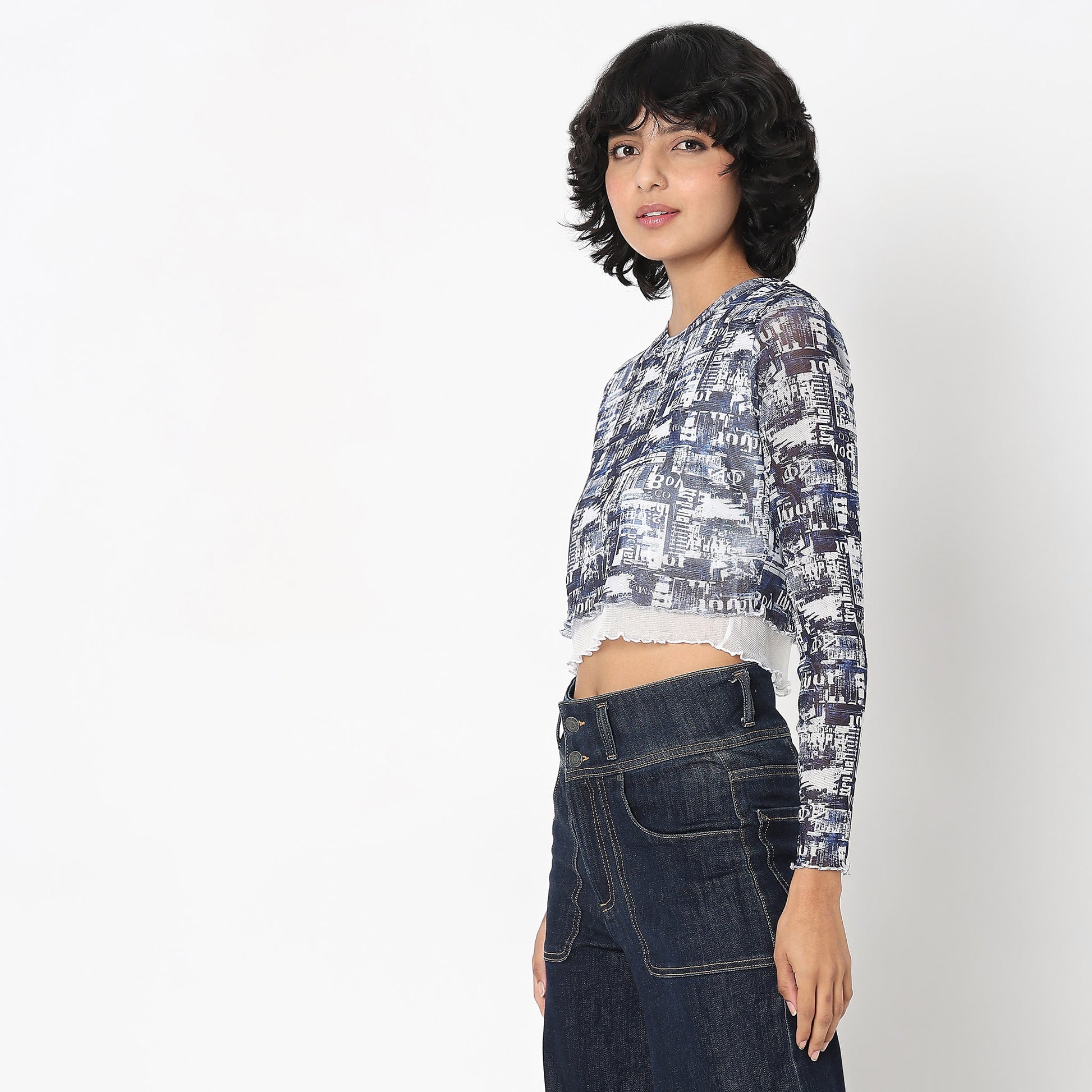 Regular Fit Printed Top