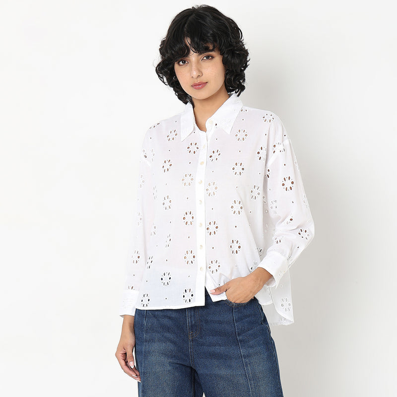 Regular Fit Lace Shirt