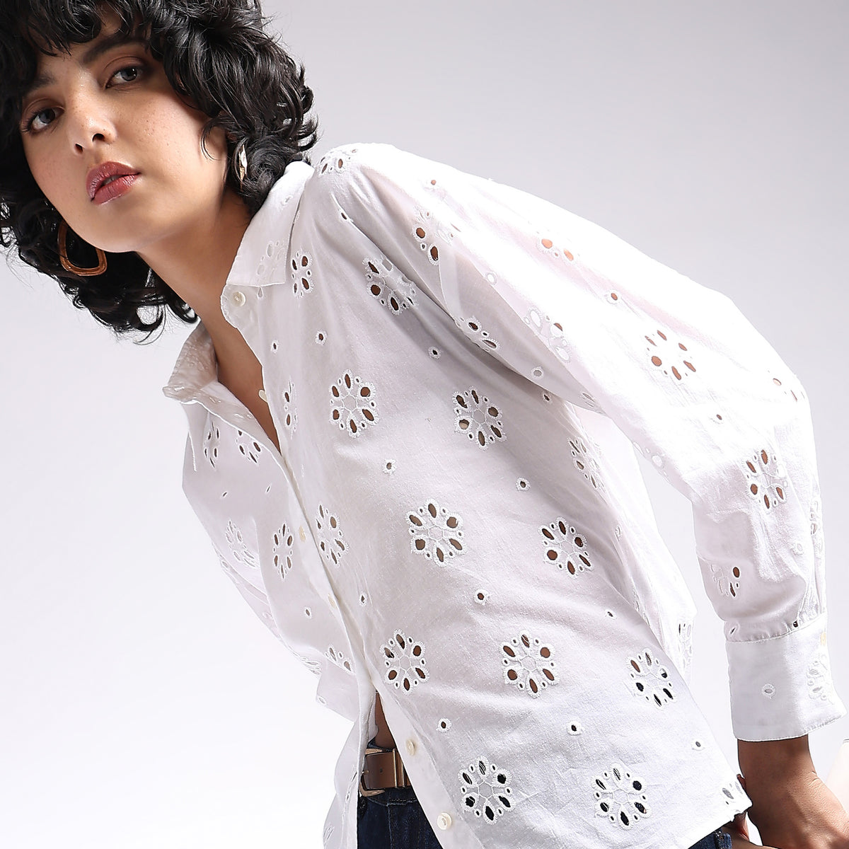 Regular Fit Lace Shirt