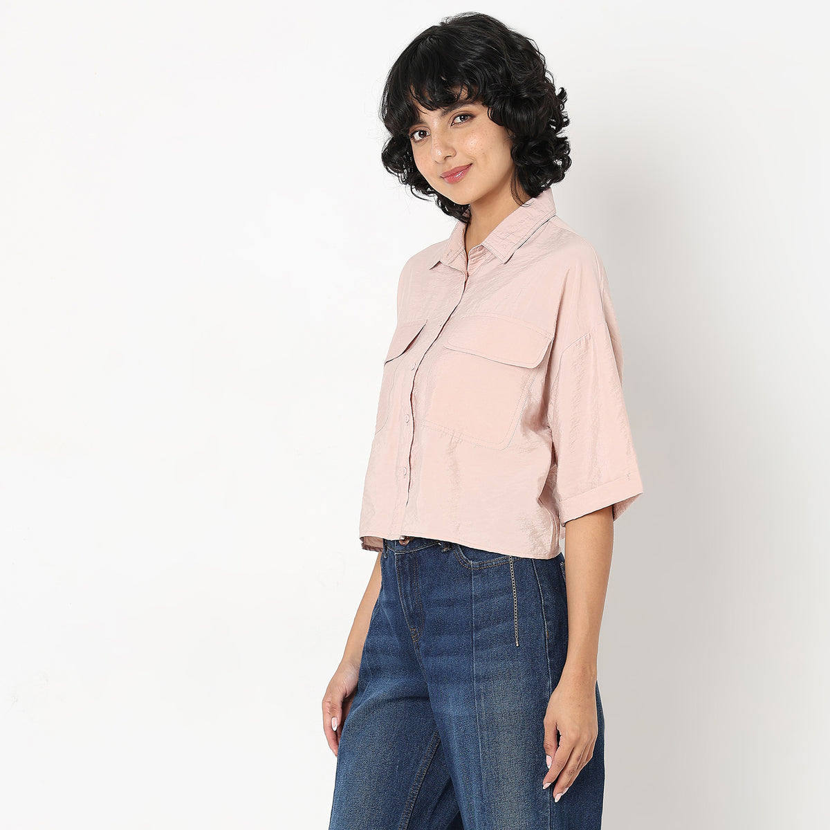 Regular Fit Solid Shirt