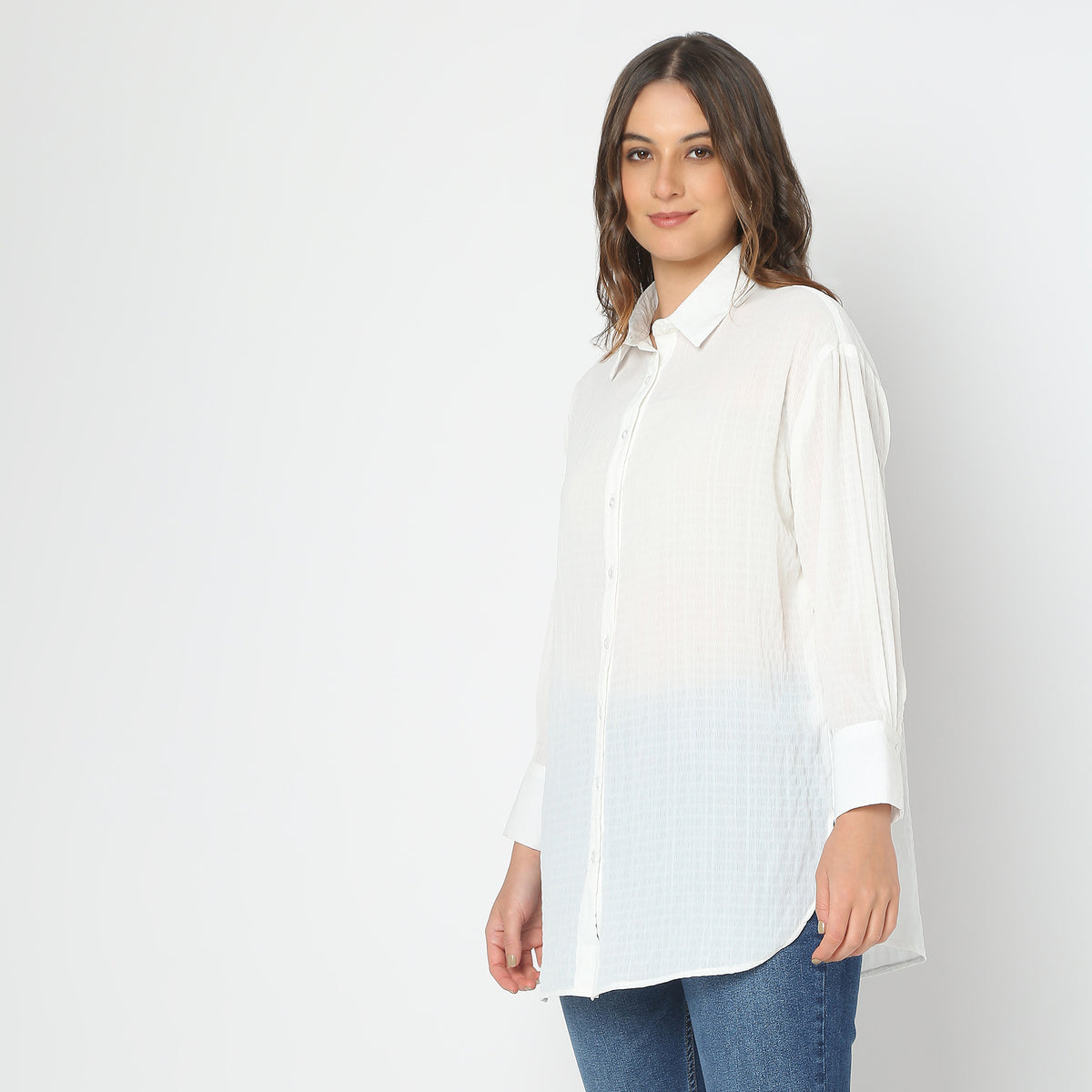 Regular Fit Solid Tunic