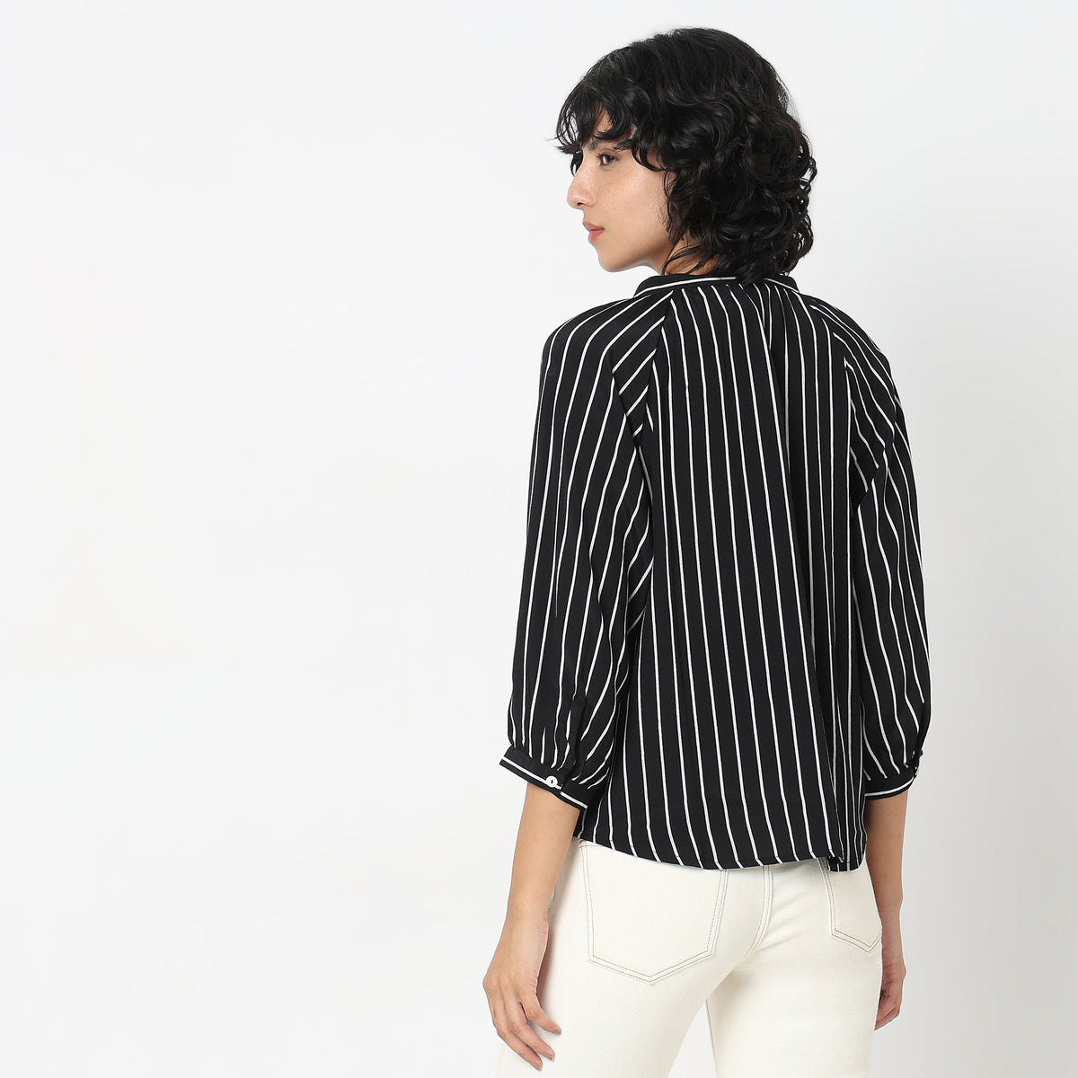 Regular Fit Striped Top