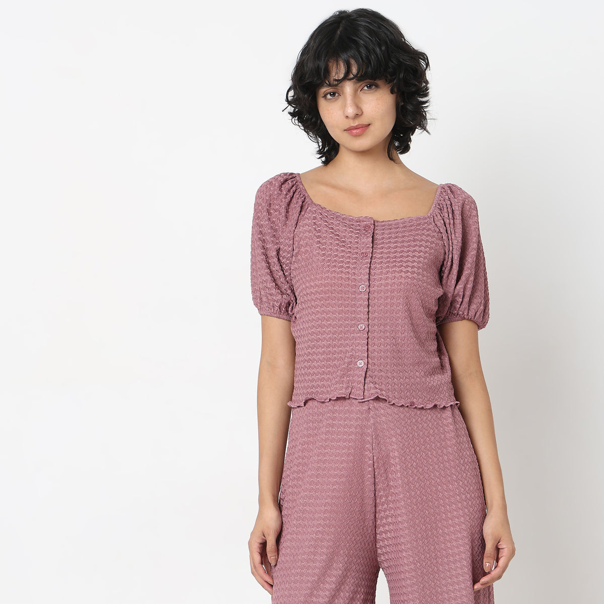 Relaxed Fit Solid Shirt