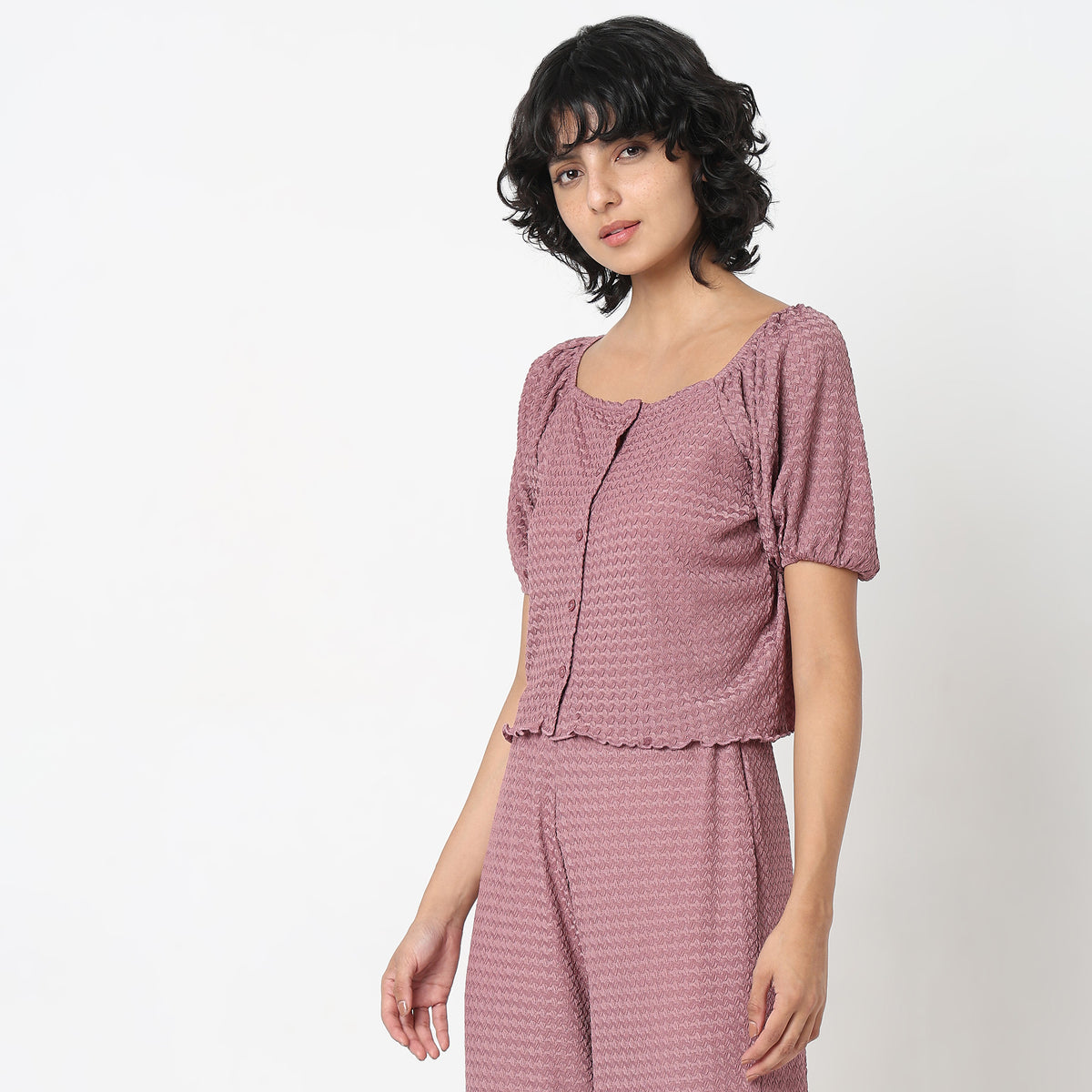 Relaxed Fit Solid Shirt