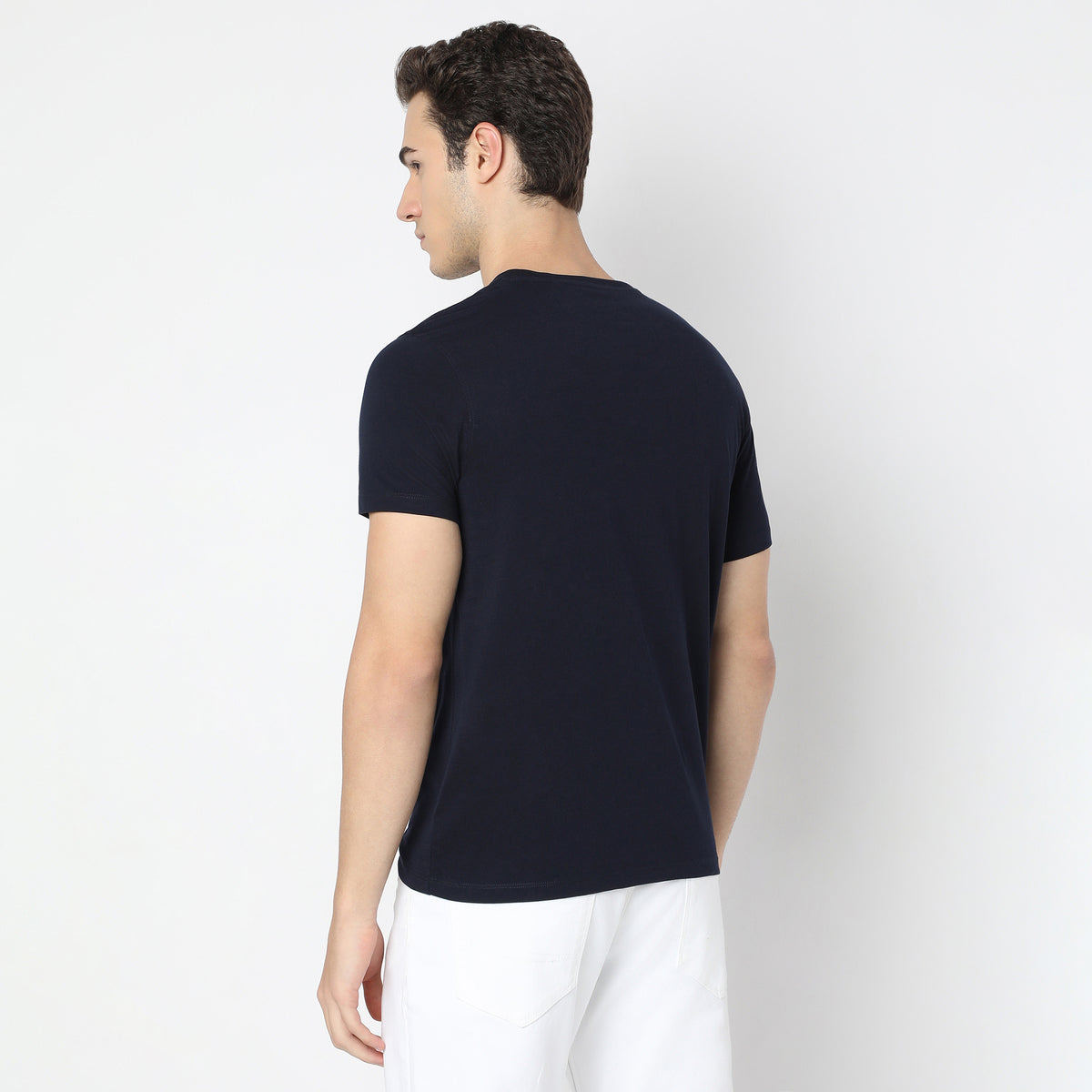 Regular Fit Solid T-Shirt