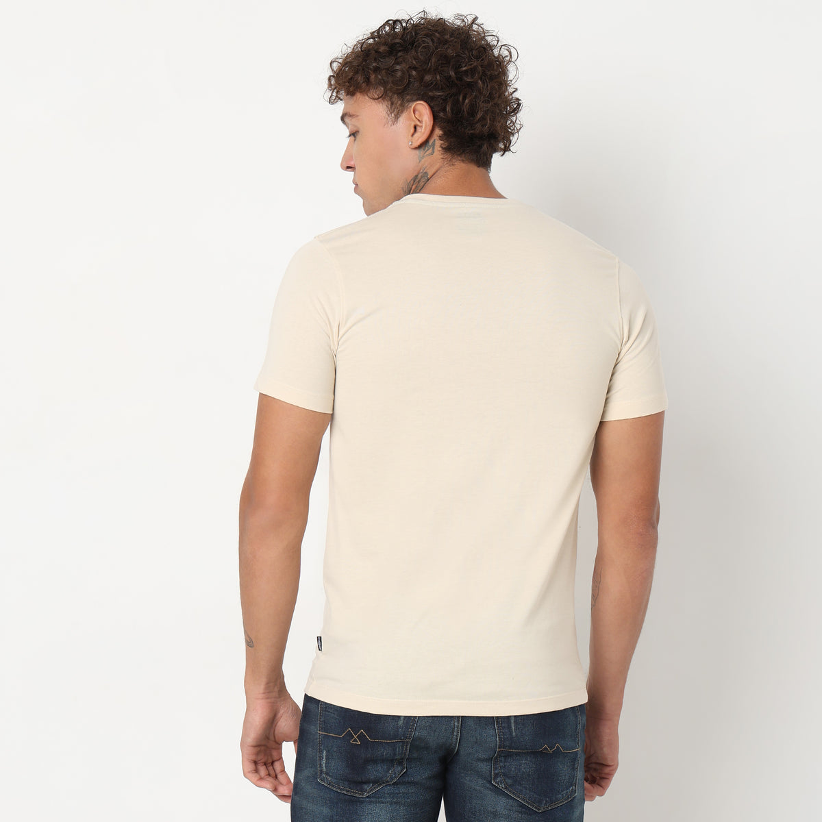 Regular Fit Solid T-Shirt