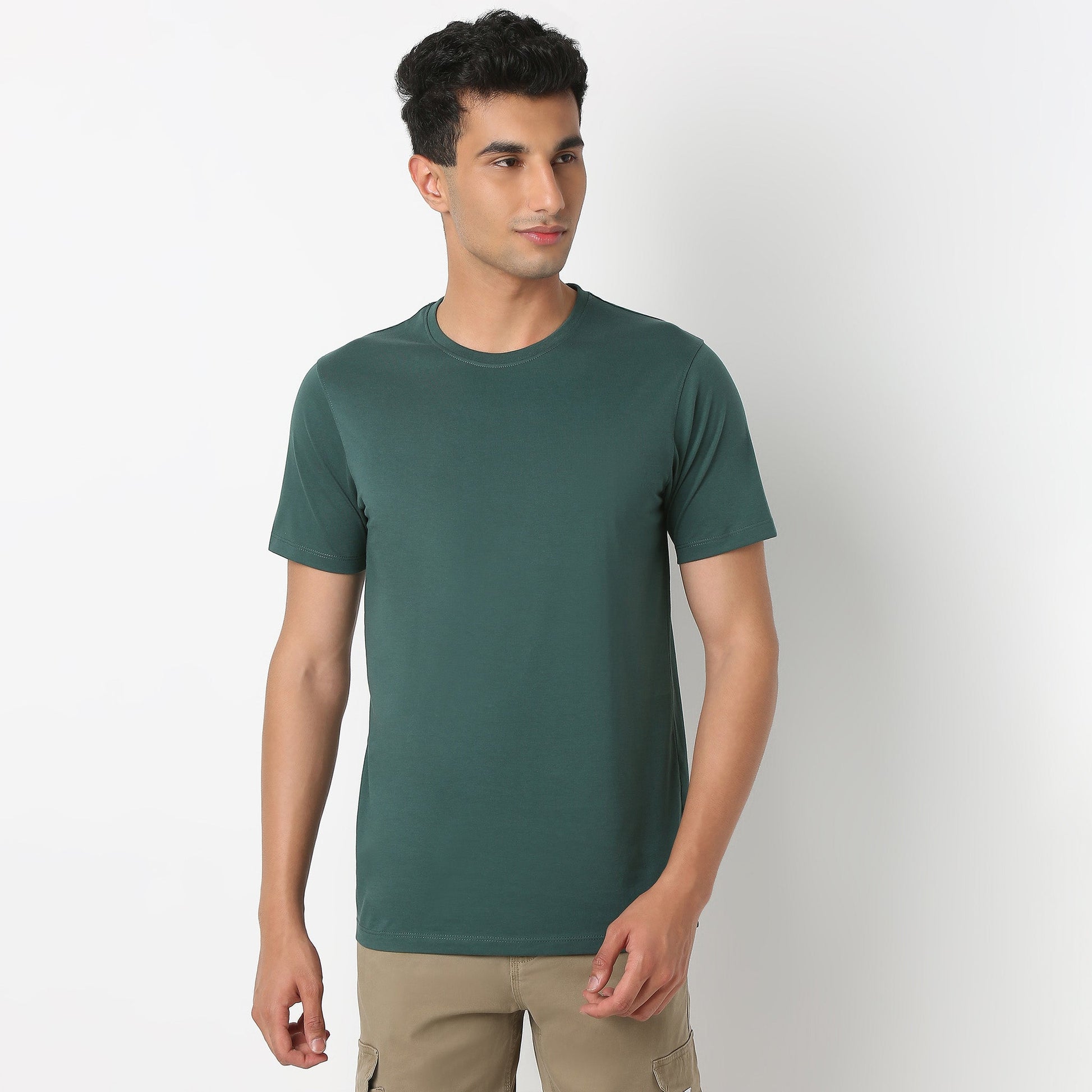 Regular Fit Solid T-Shirt