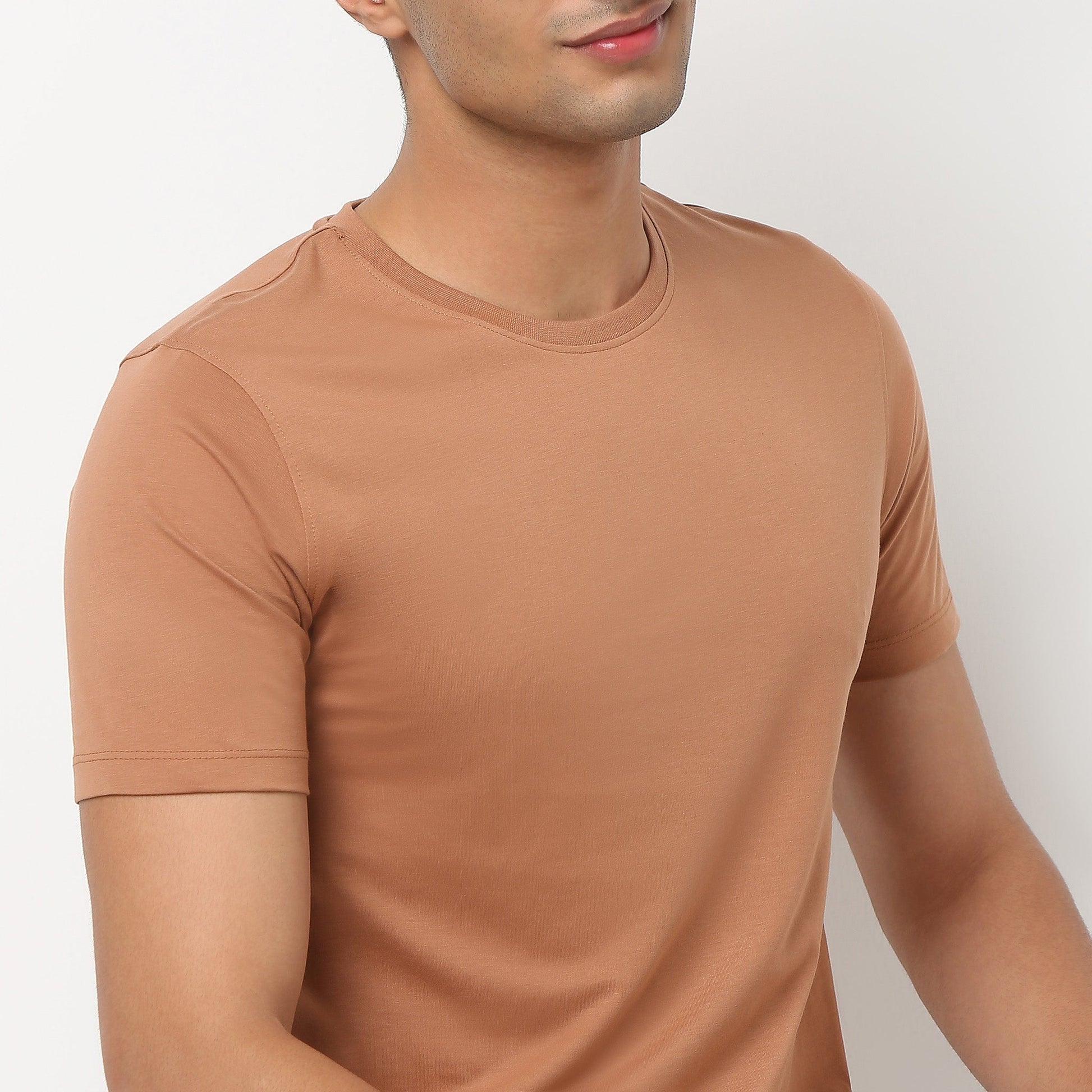 Regular Fit Solid T-Shirt