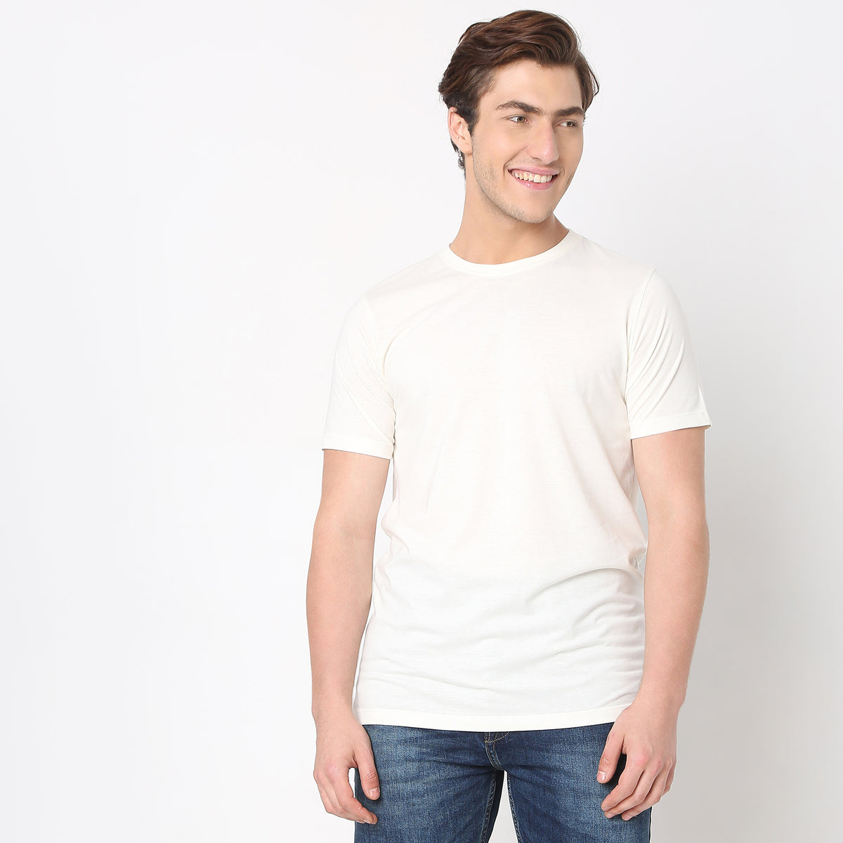 Regular Fit Solid T-Shirt