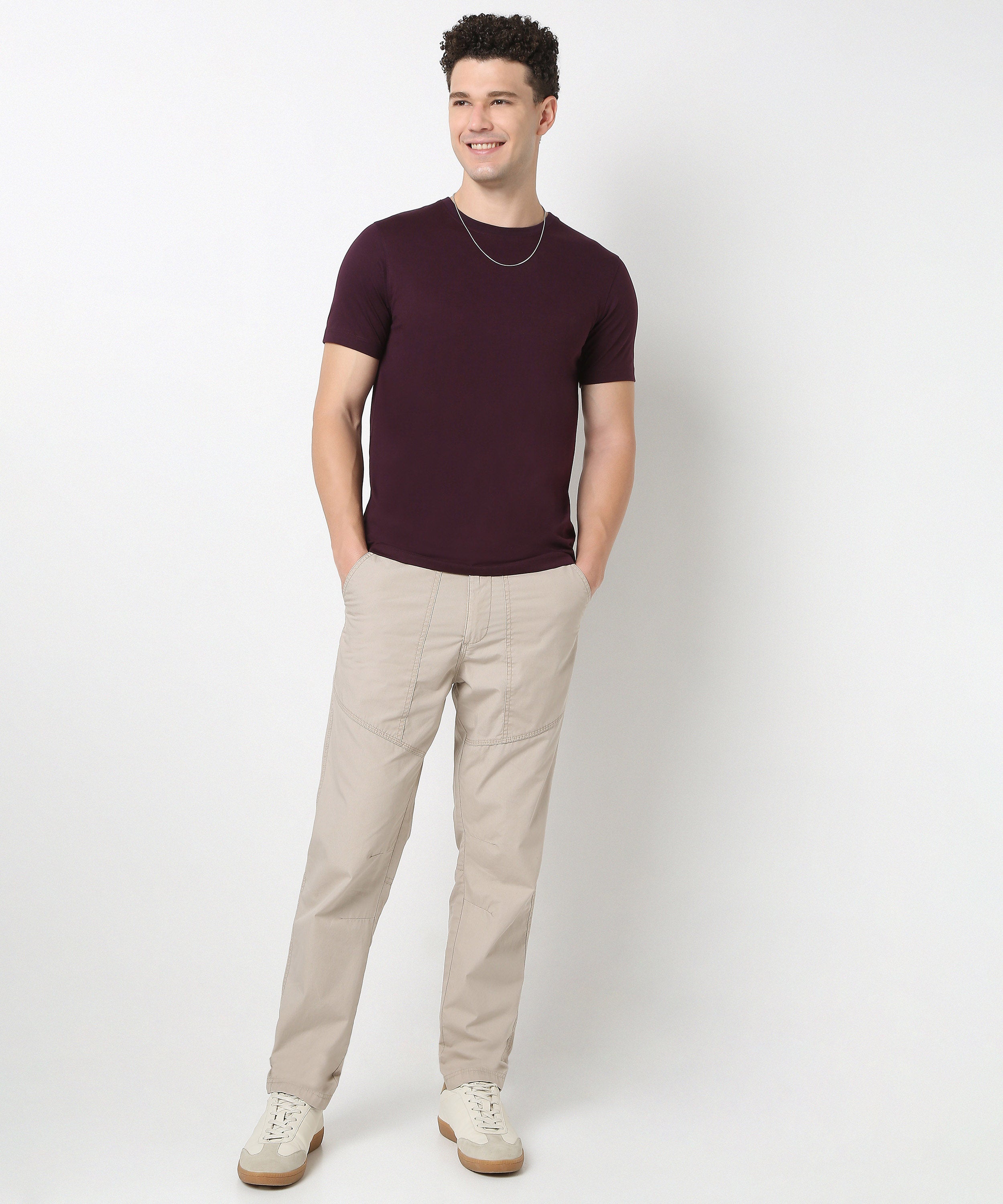 Regular Fit Solid T-Shirt