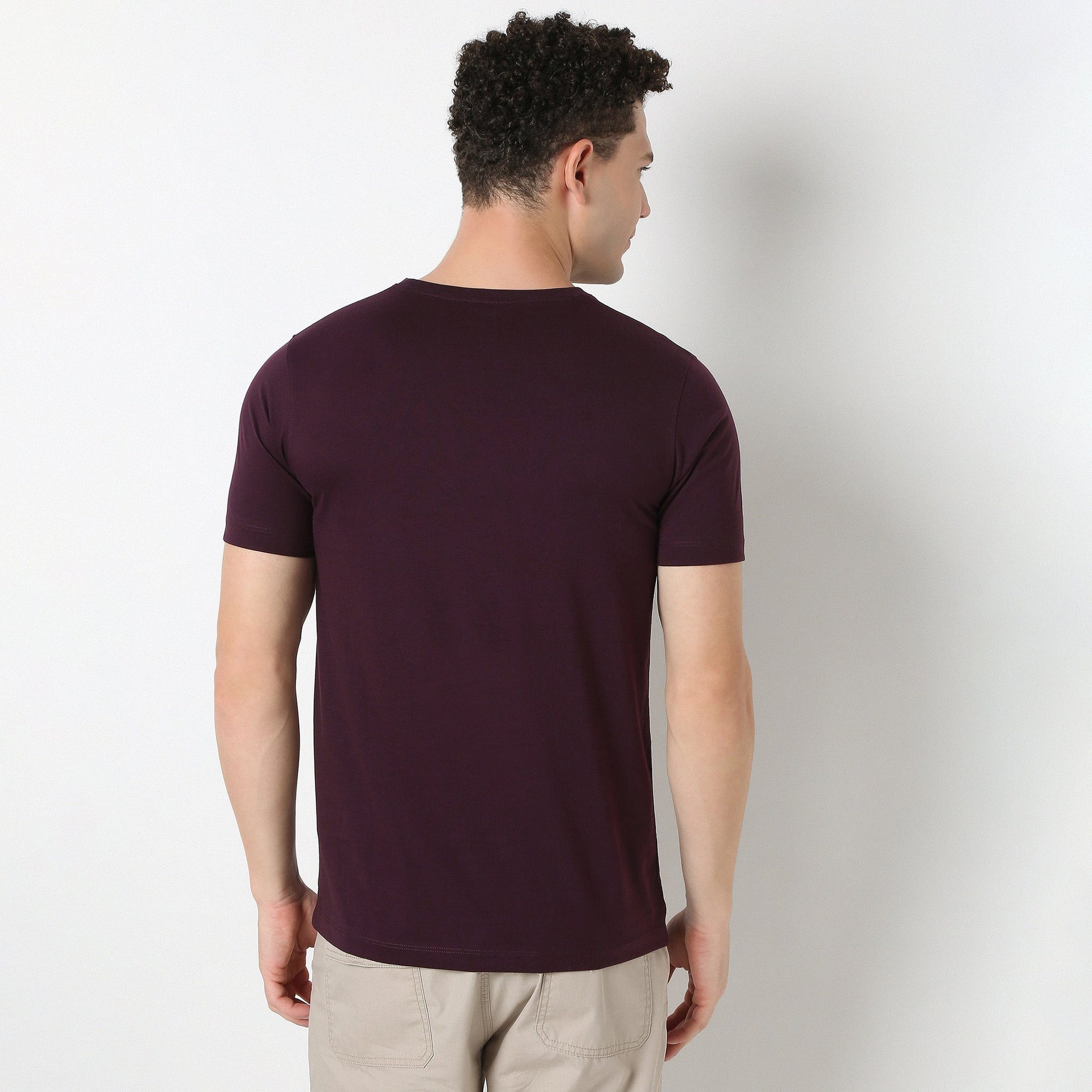 Regular Fit Solid T-Shirt