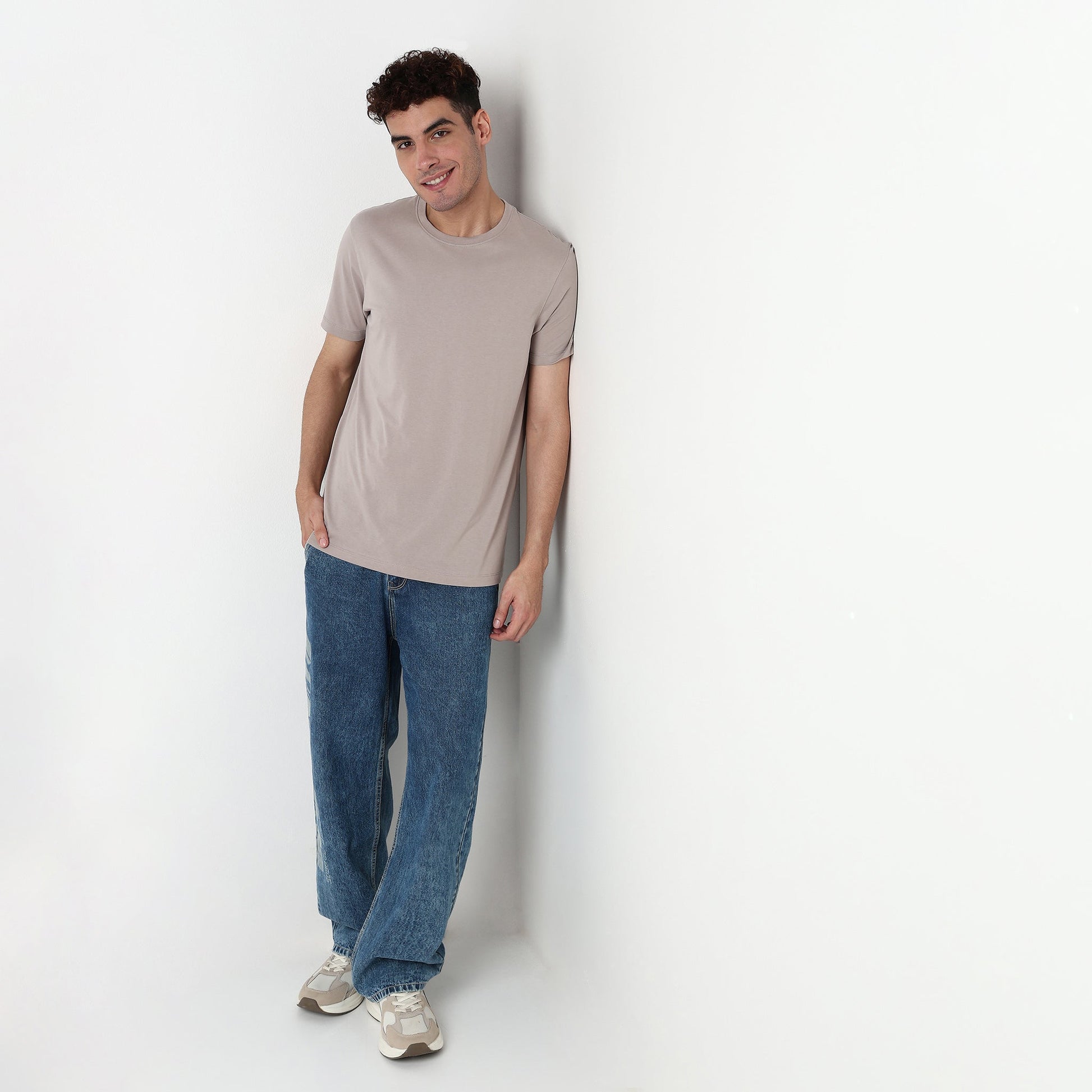 Regular Fit Solid T-Shirt