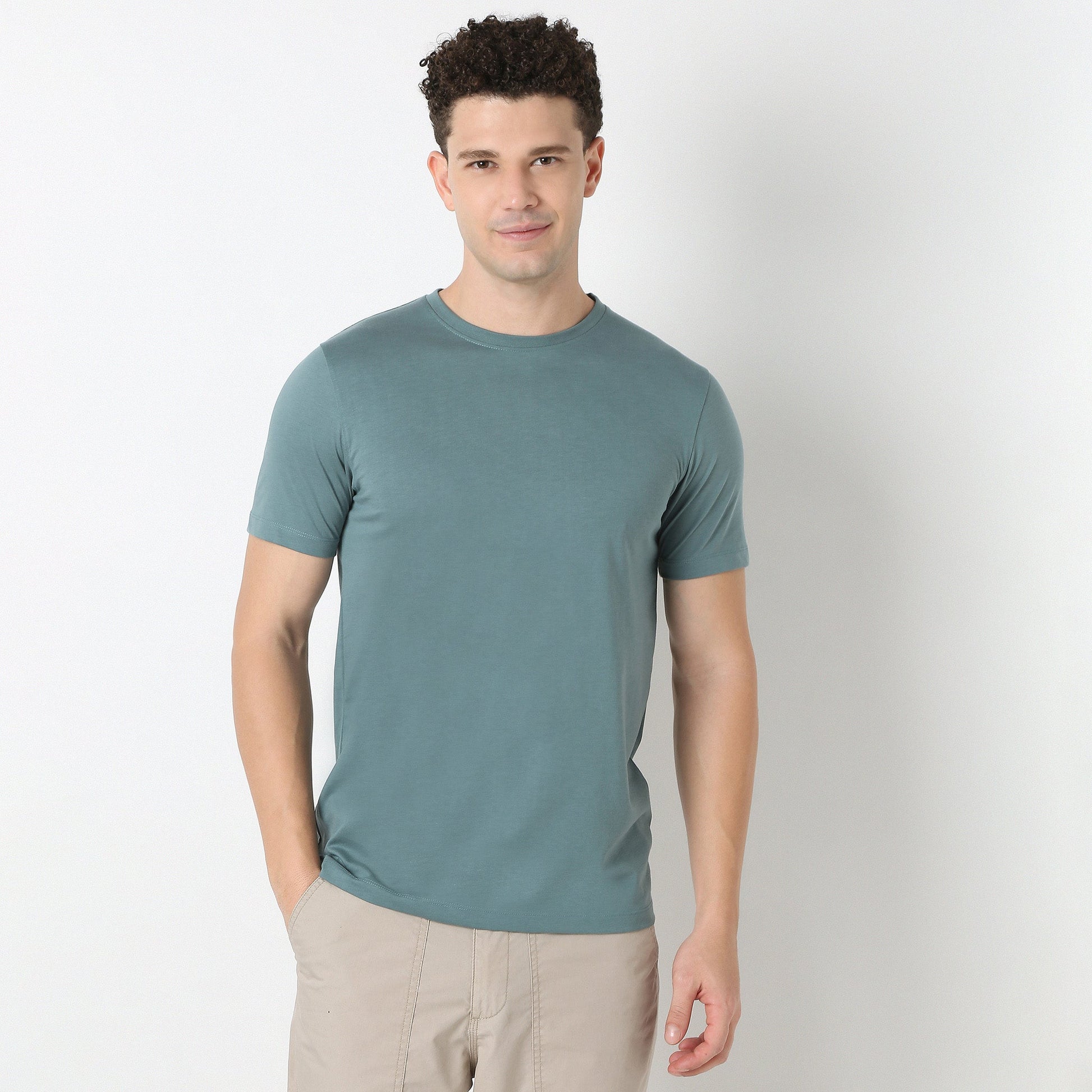 Regular Fit Solid T-Shirt