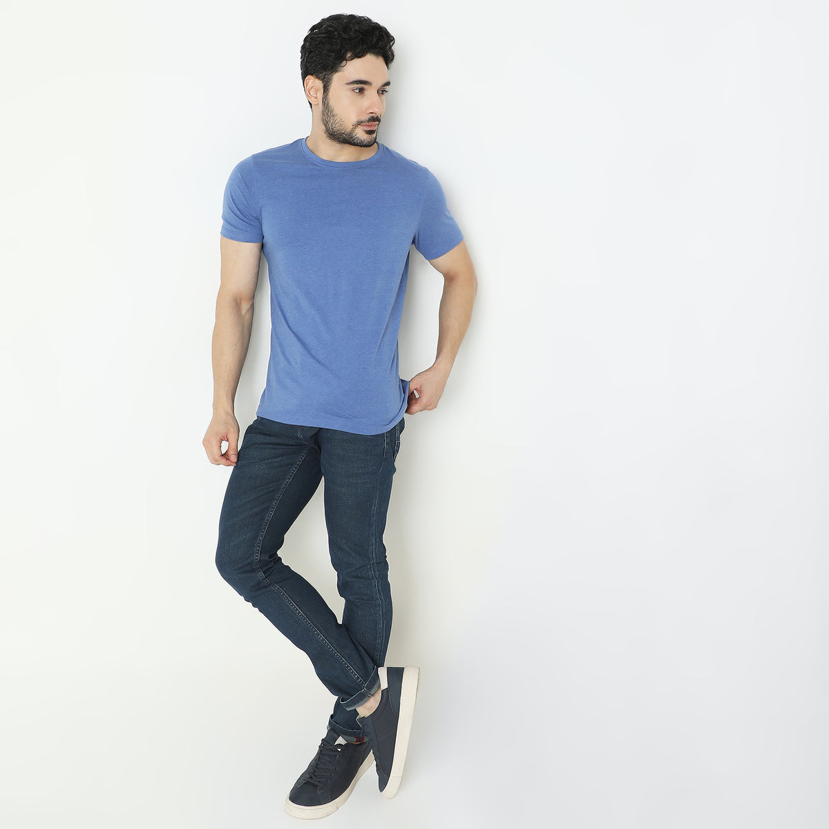 Regular Fit Solid T-Shirt