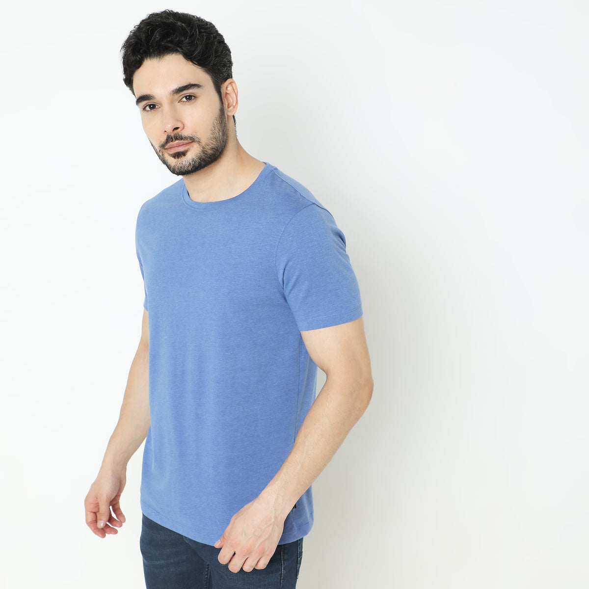 Regular Fit Solid T-Shirt