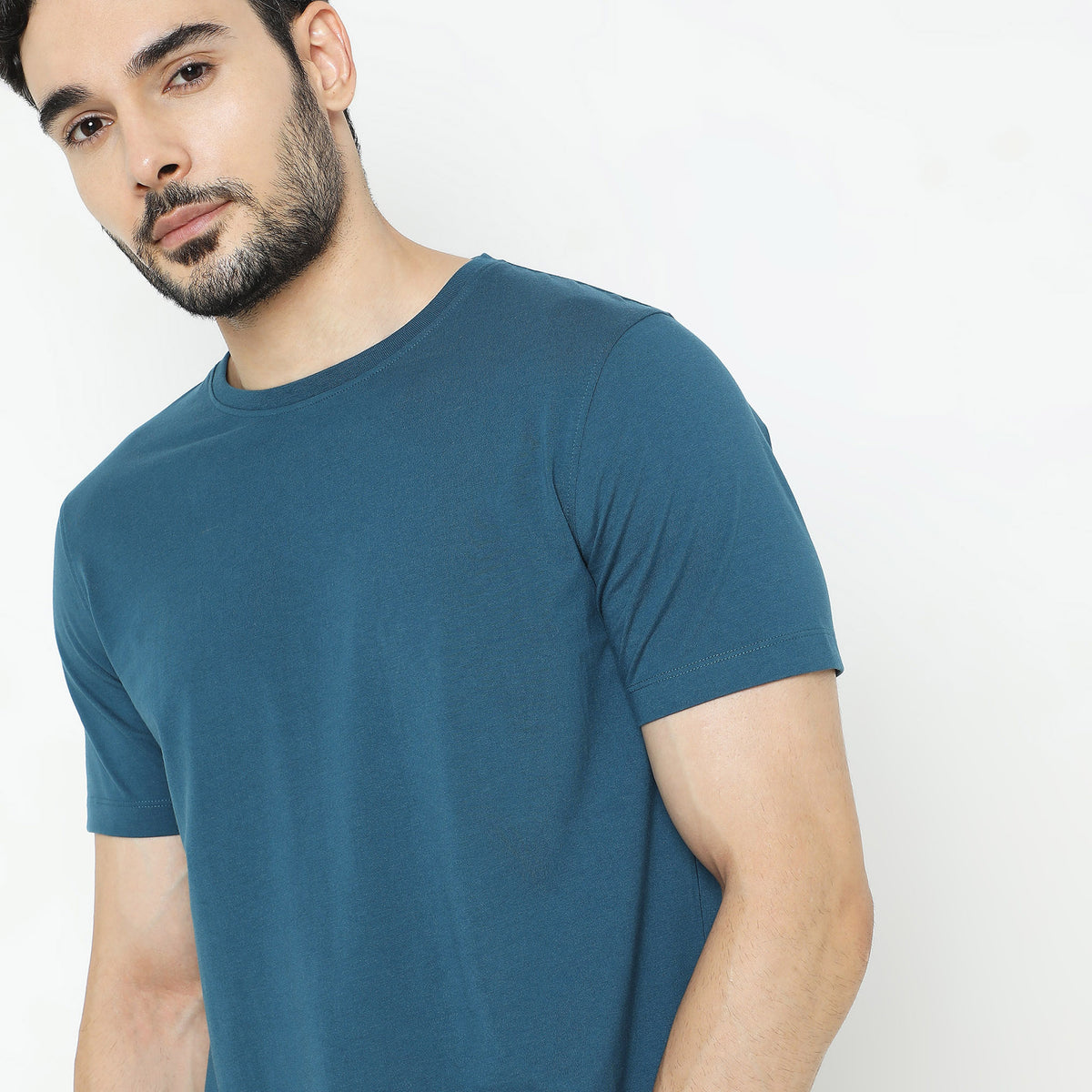 Regular Fit Solid T-Shirt