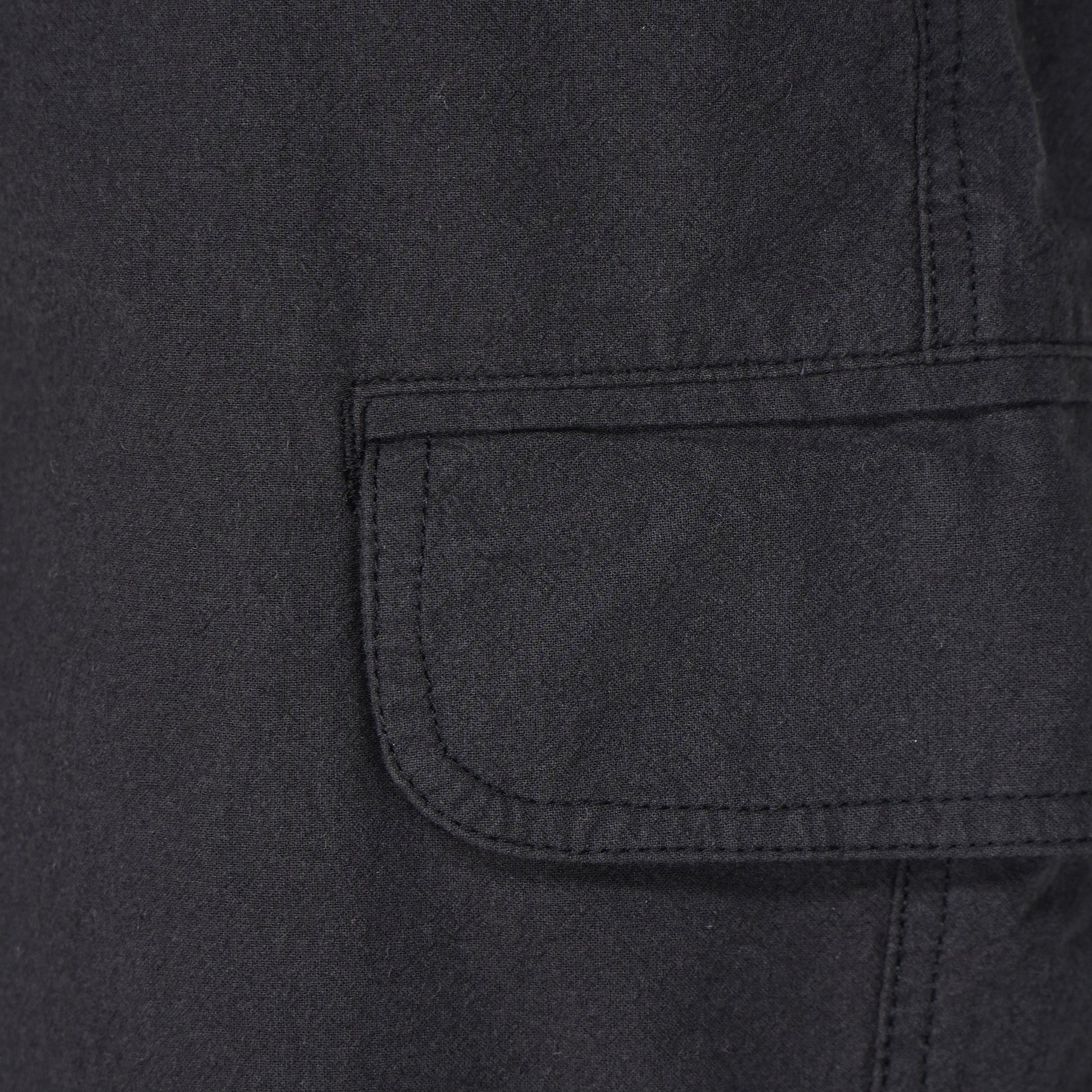 Solid Mid Rise Cargo Shorts