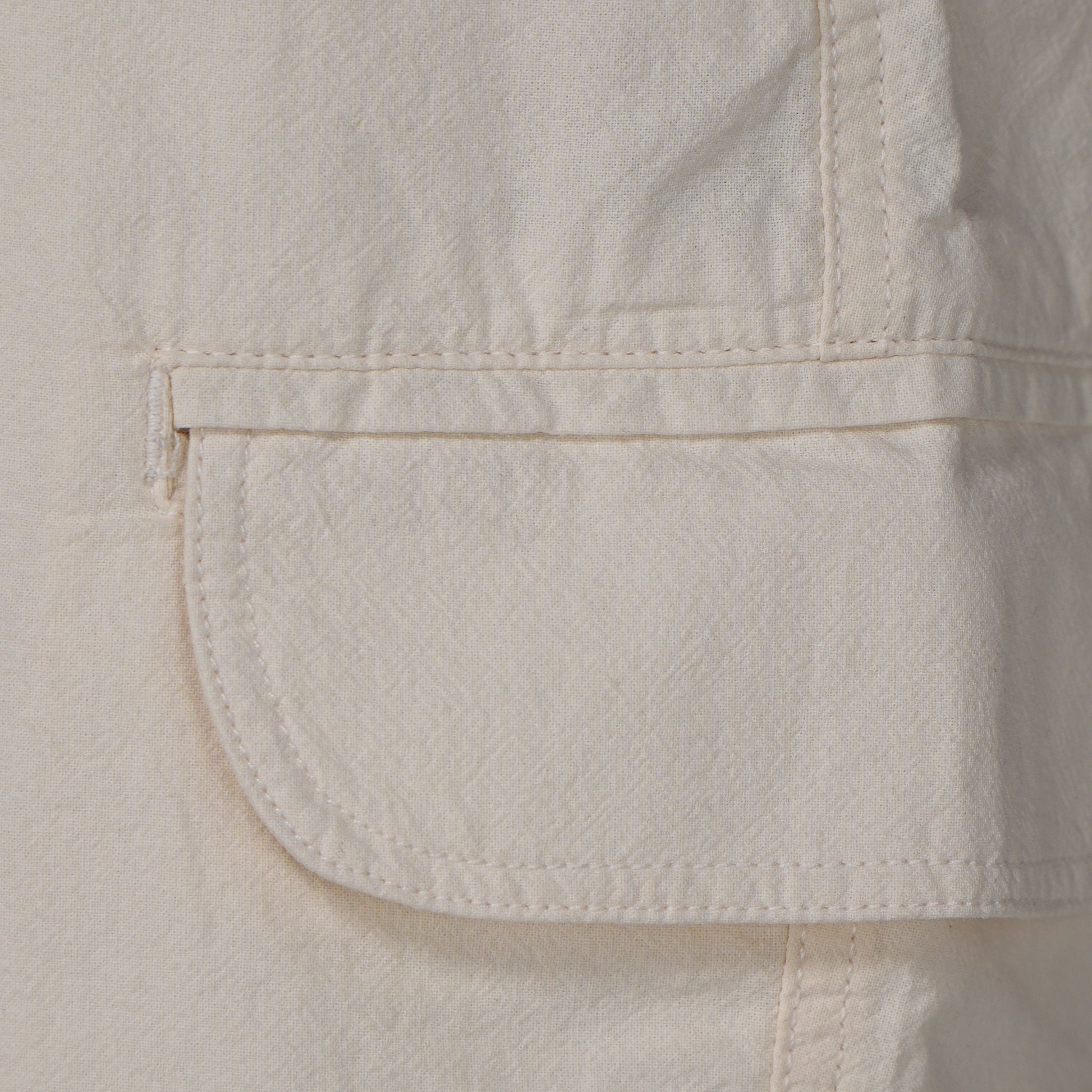 Solid Mid Rise Cargo Shorts