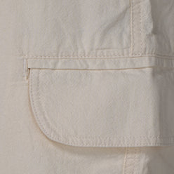 Solid Mid Rise Cargo Shorts