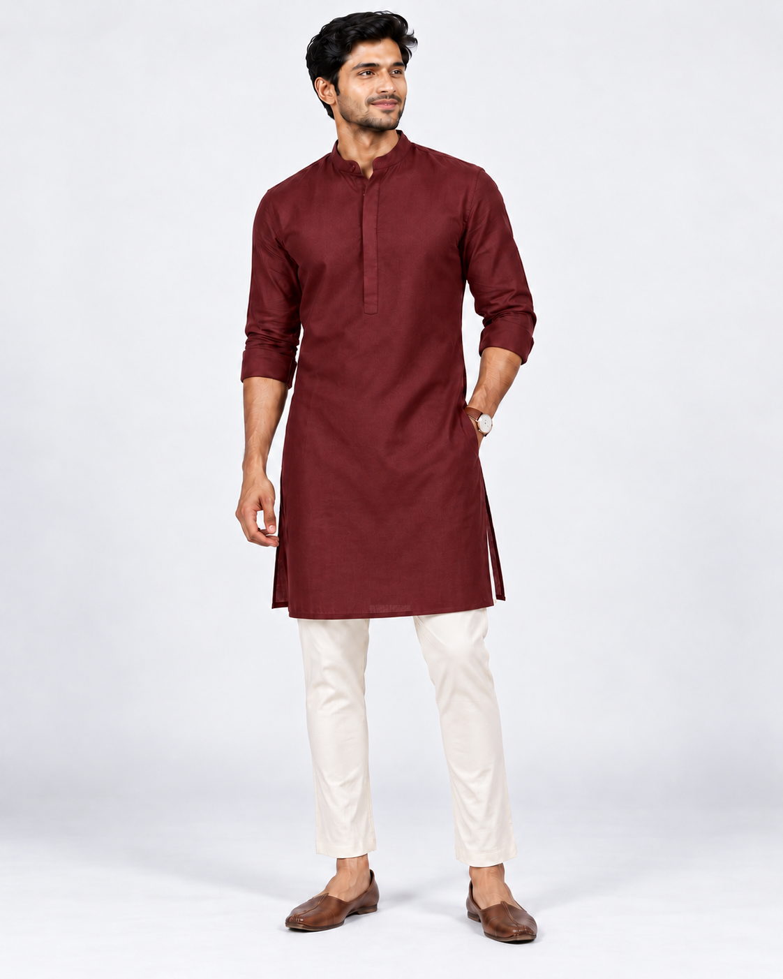 Solid Mens Ethnic Pyjama