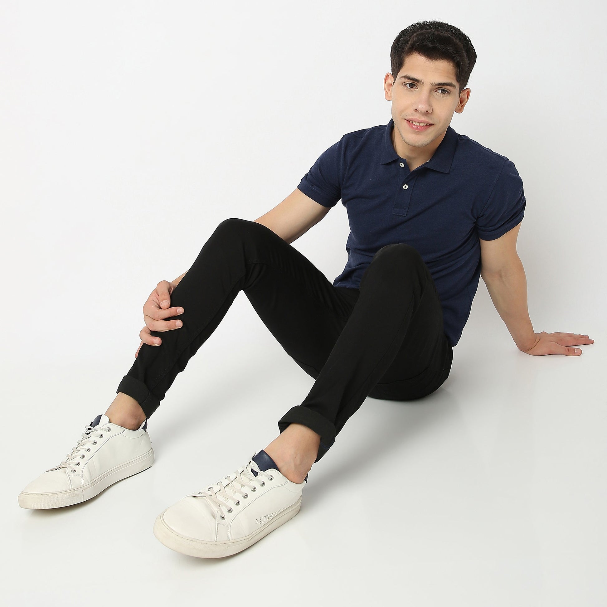 Regular Fit Solid Polo T-Shirt