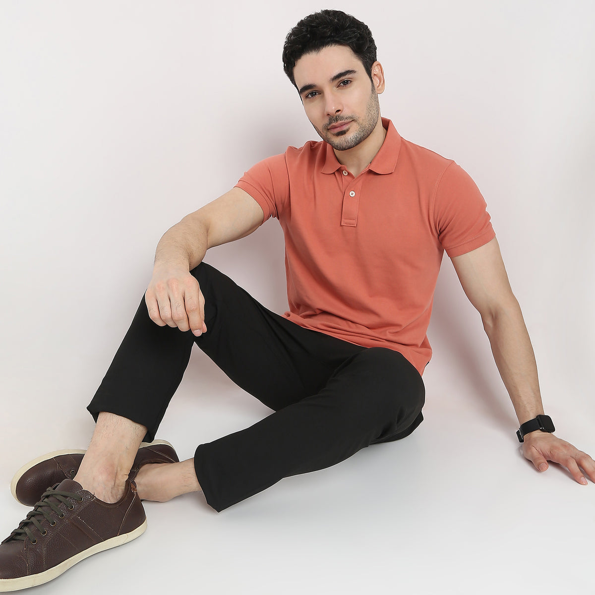 Regular Fit Solid Polo T-Shirt