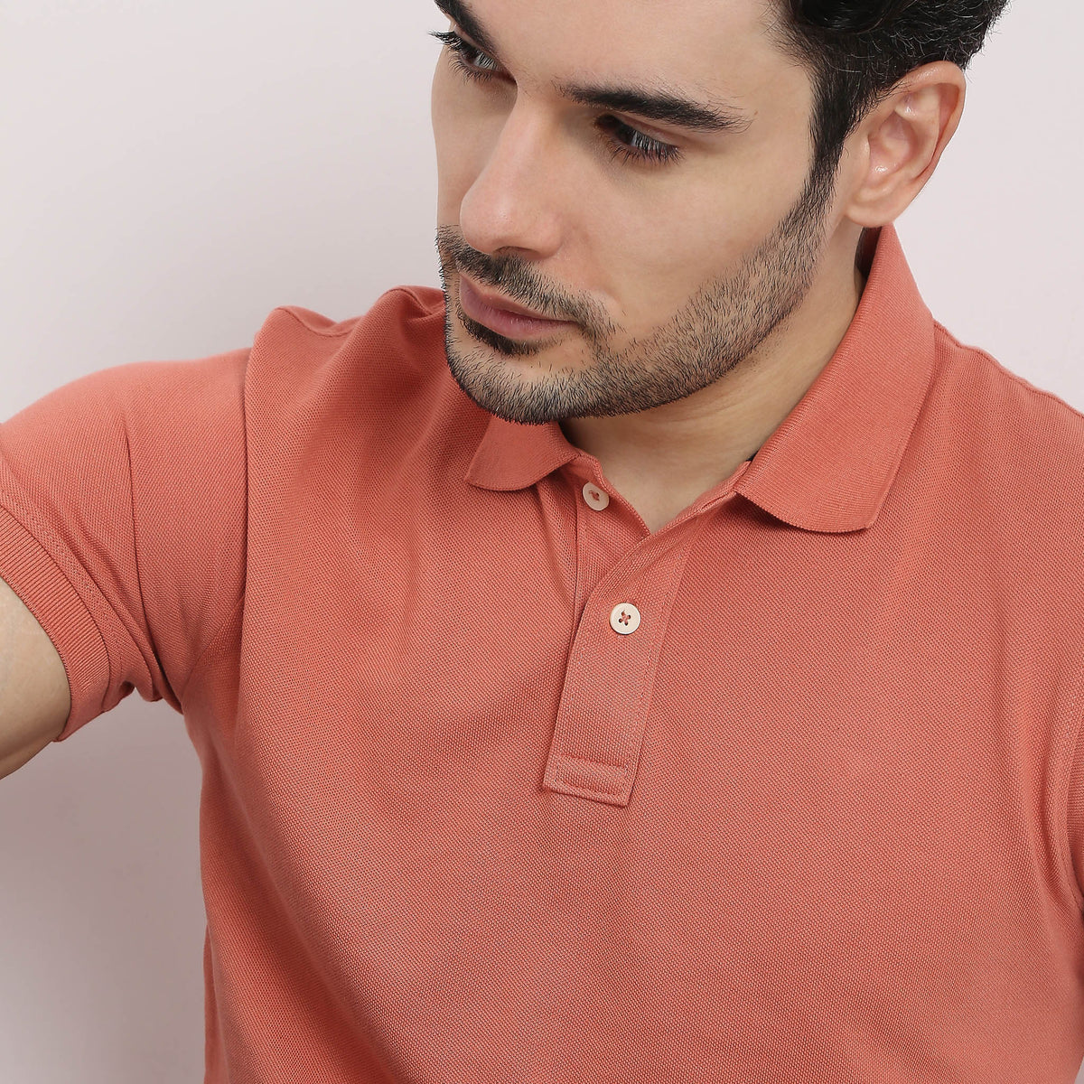 Regular Fit Solid Polo T-Shirt