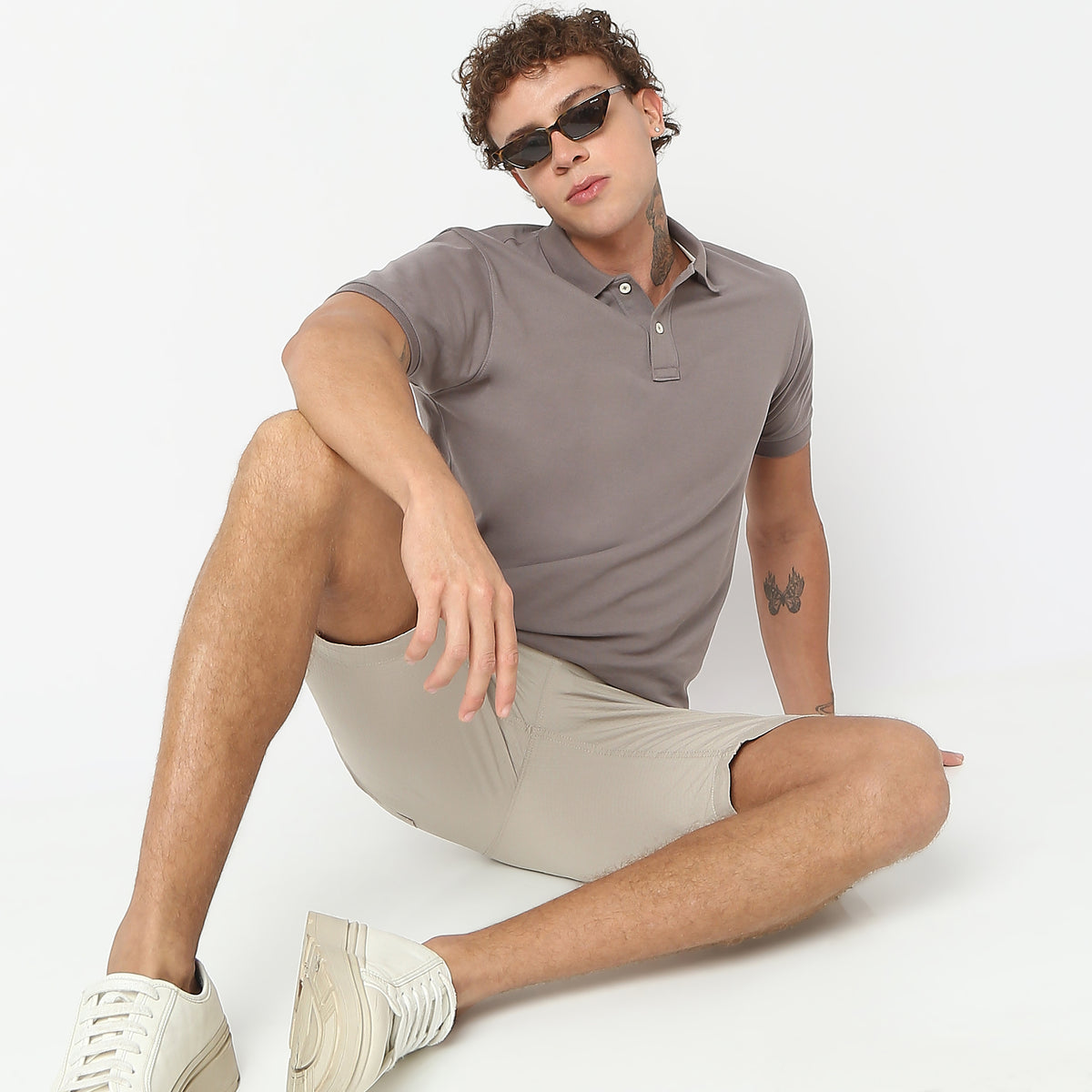 Regular Fit Solid Polo T-Shirt