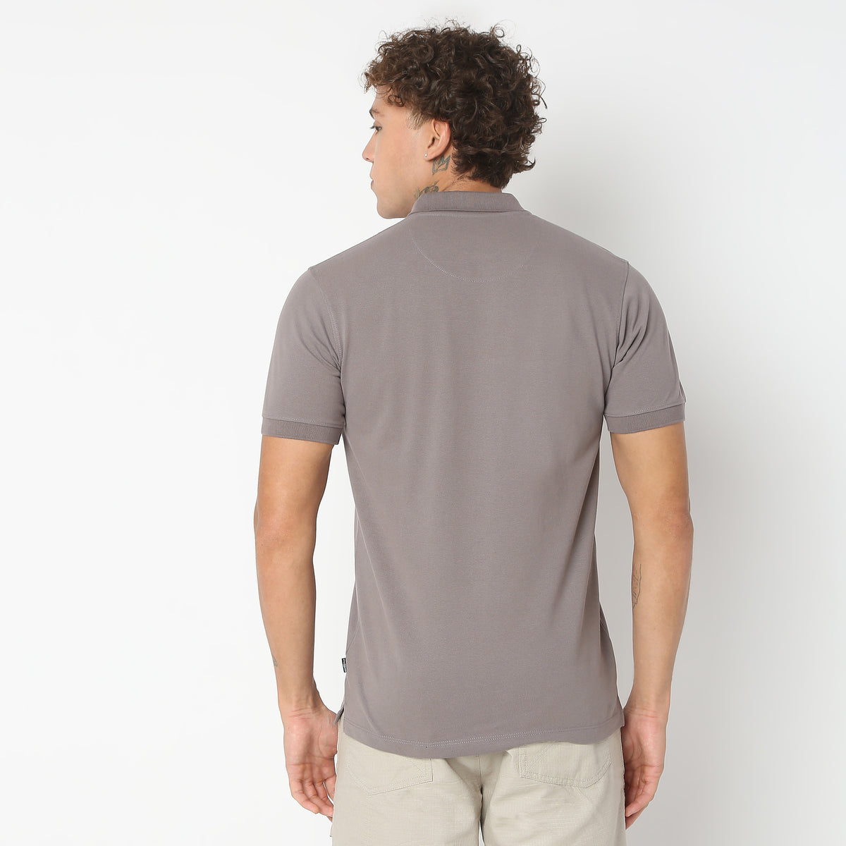 Regular Fit Solid Polo T-Shirt