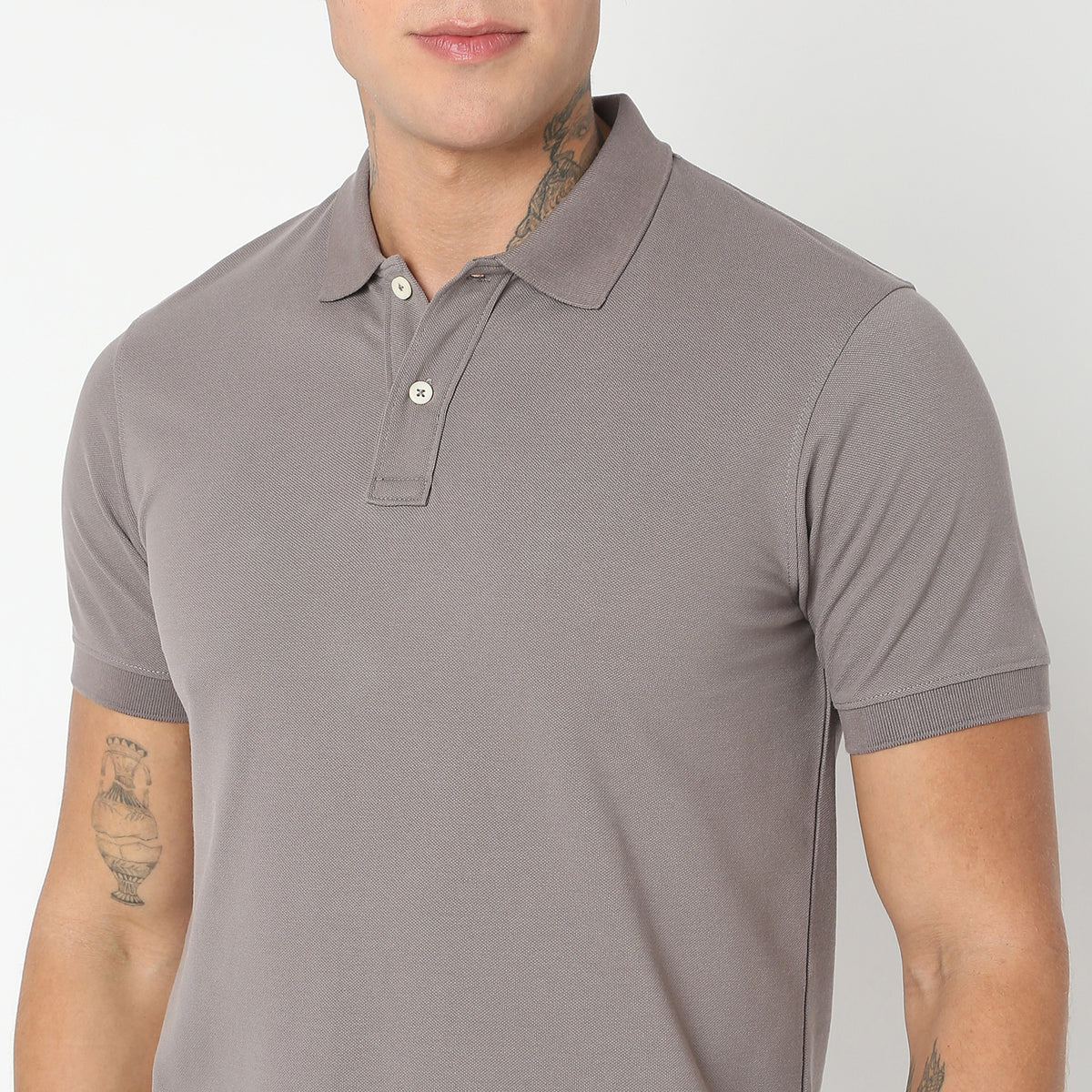 Regular Fit Solid Polo T-Shirt