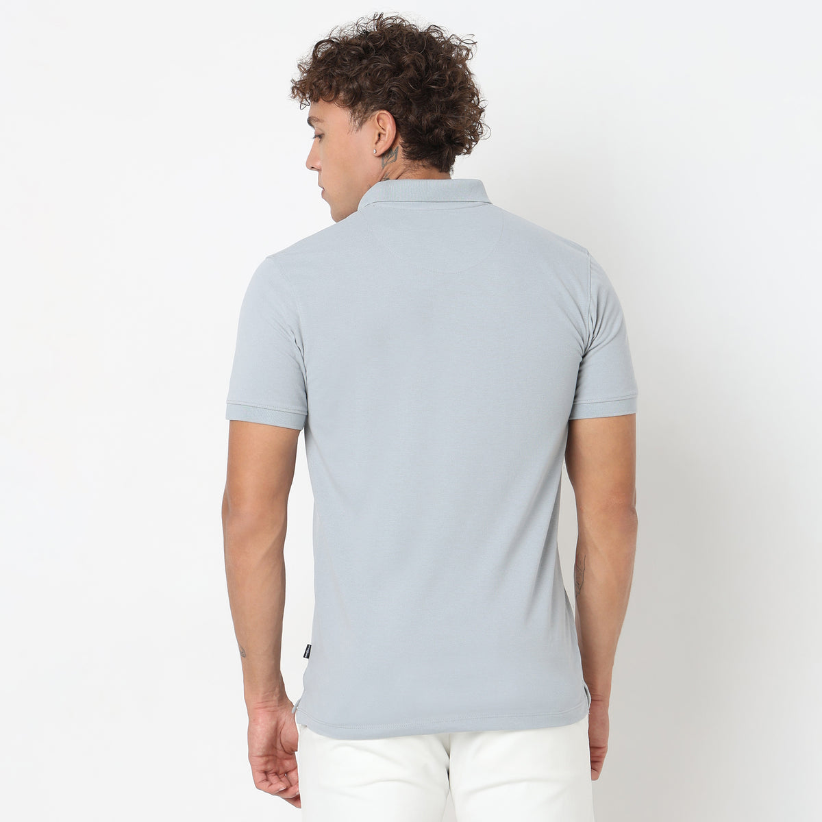 Regular Fit Solid Polo T-shirt